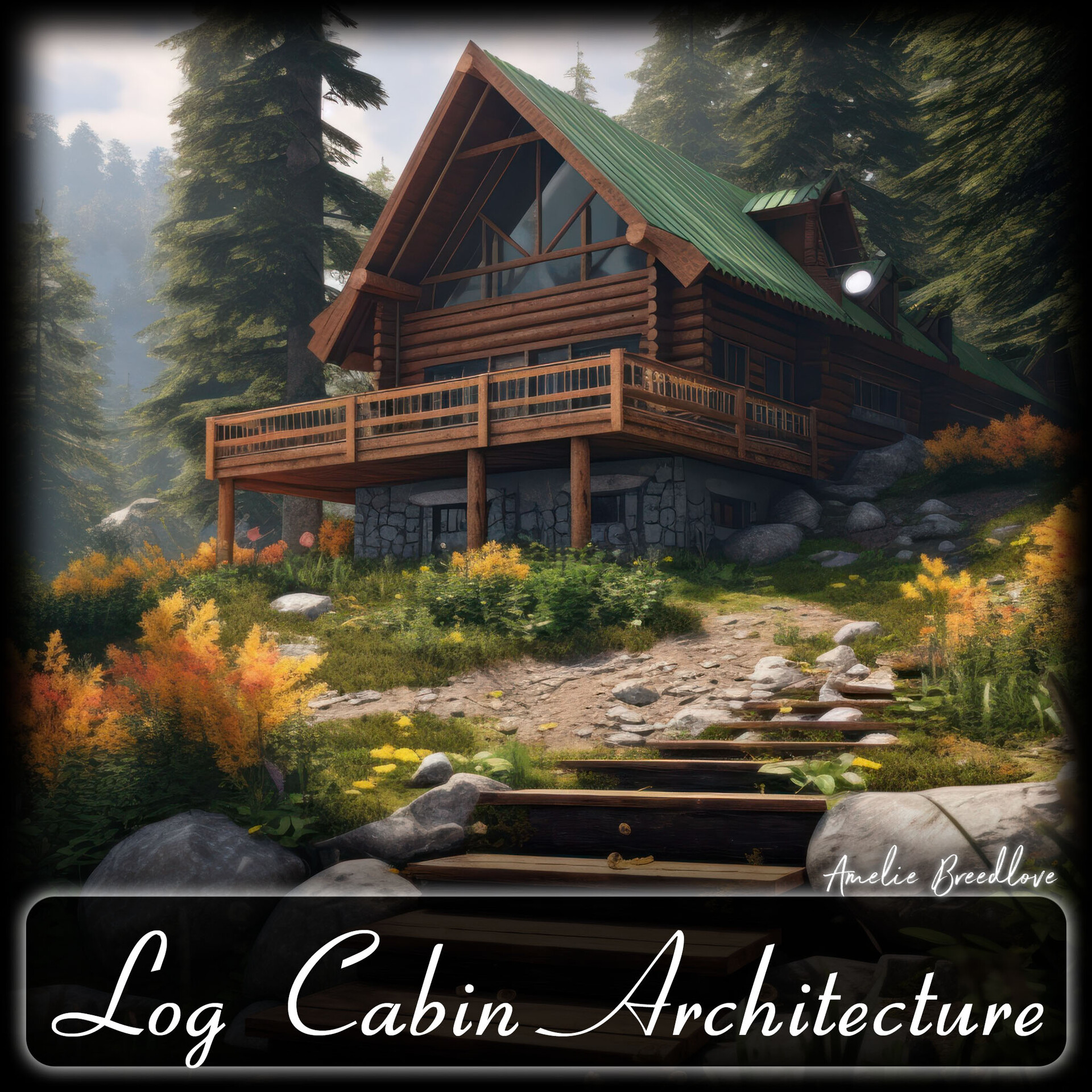 ArtStation - 210 Log Cabin Architecture Reference Pack | 4K | v.31