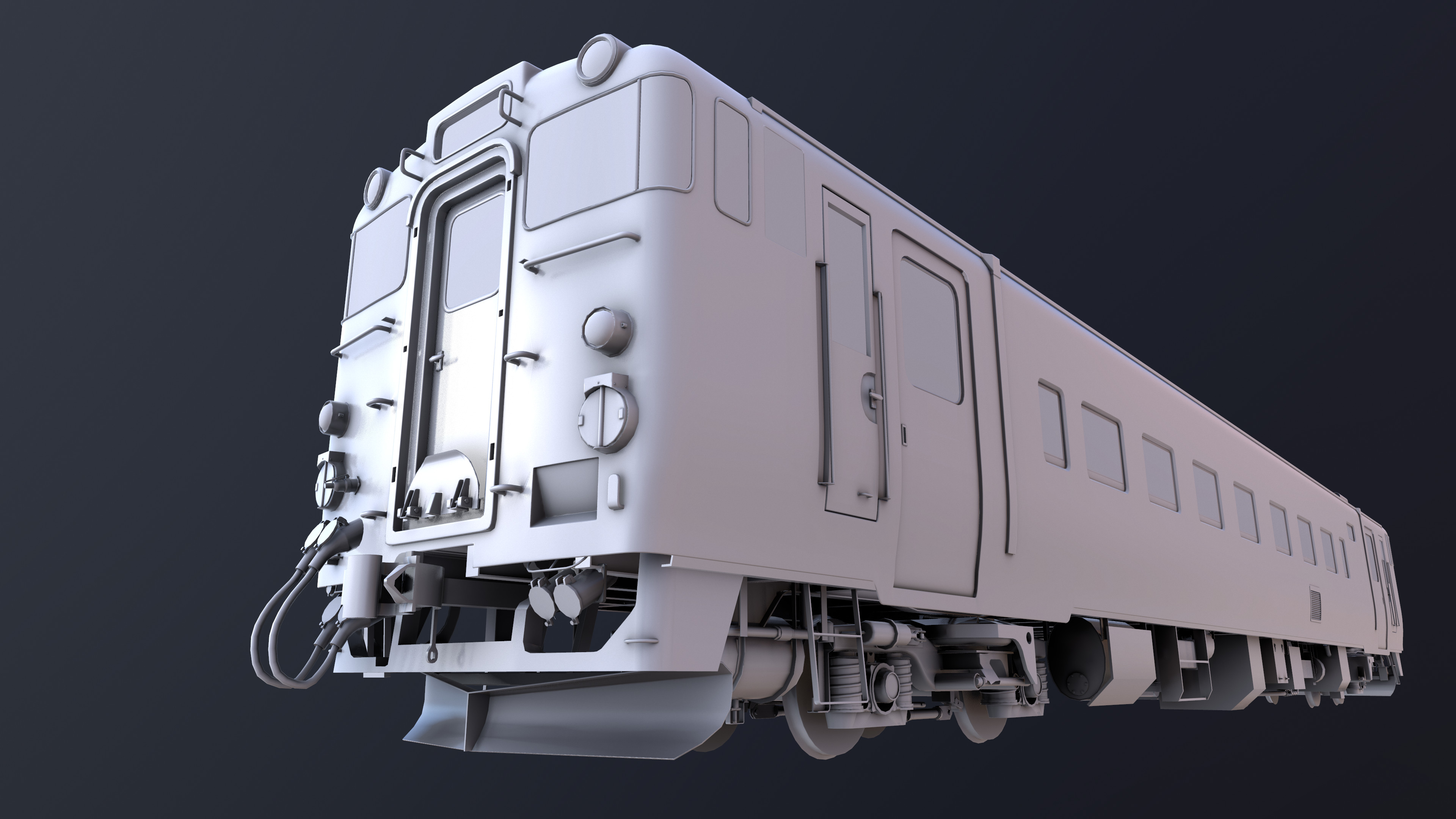 ArtStation - キハ40系 KiHa 40 Diesel Multiple Unit Train Draft