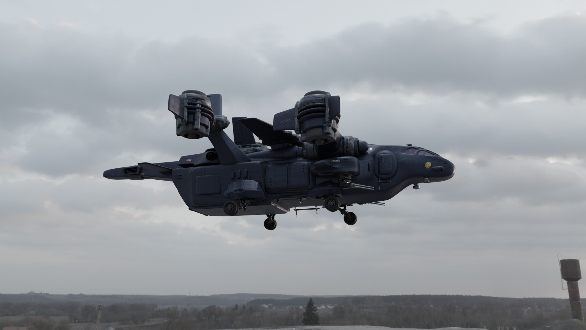 ArtStation VH-53XL large military transport VTOL