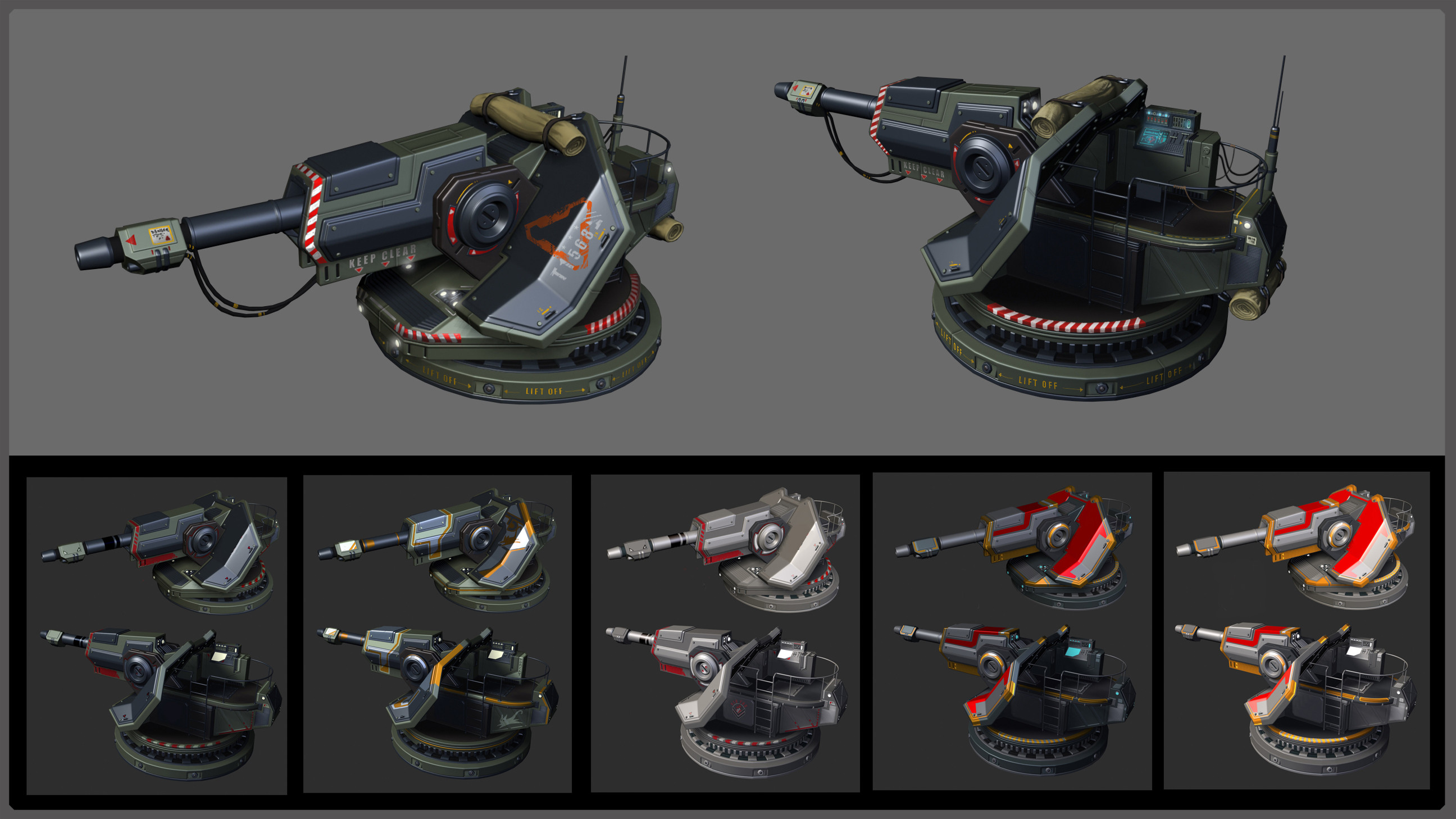 Mauricio Tejerina - Turret designs and models.