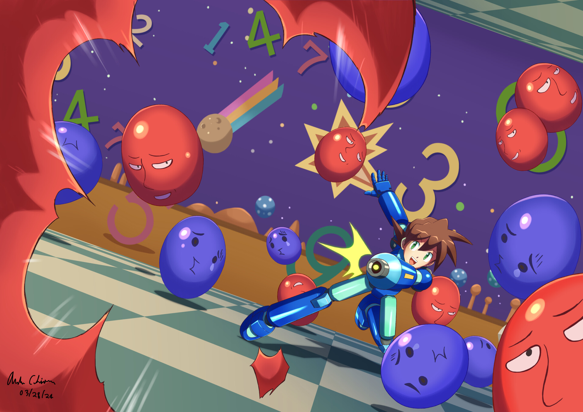 ArtStation - Mega Man Legends - Balloon Fantasy