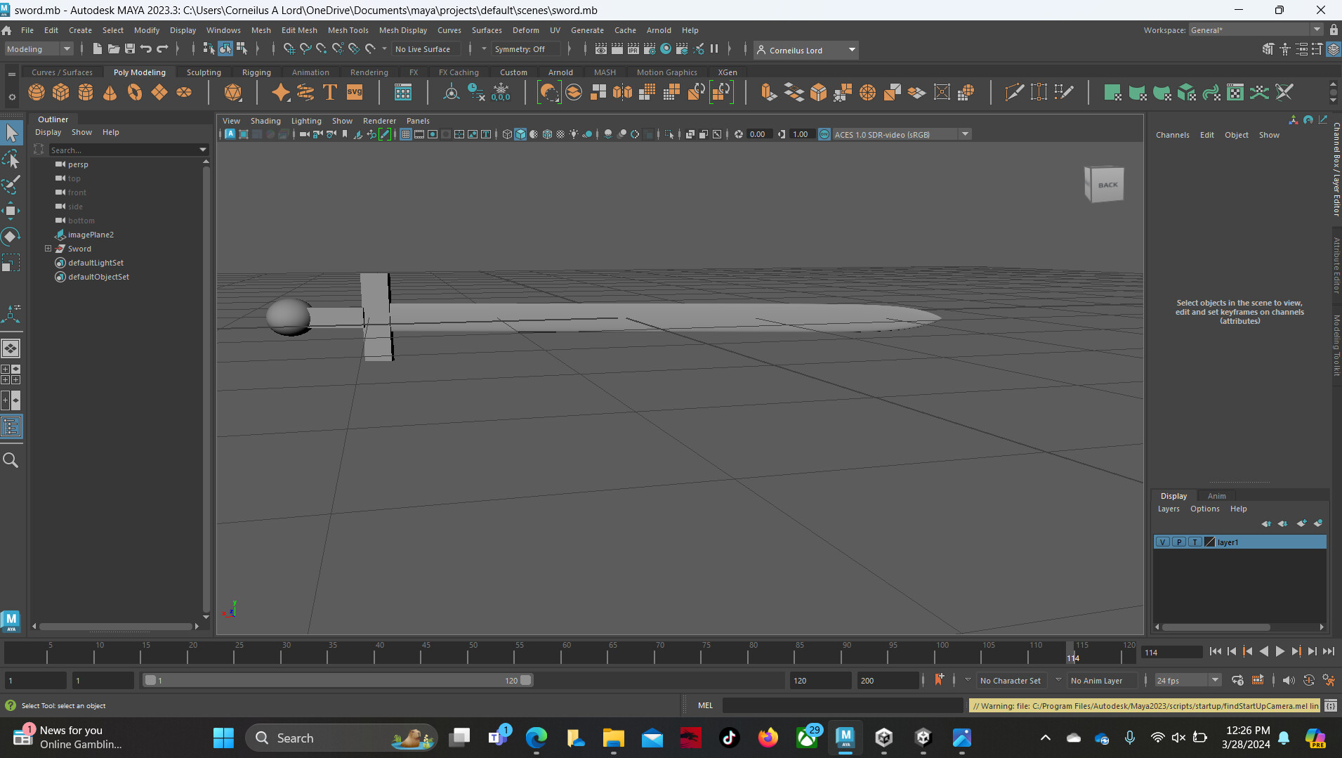 ArtStation - Basic Sword