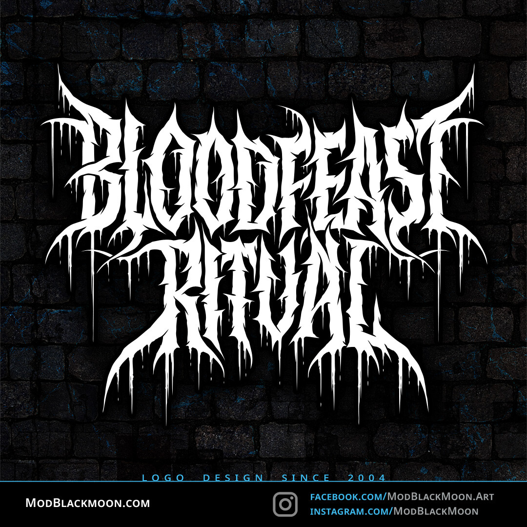 ArtStation - BloodFeast Ritual - Metal Logo