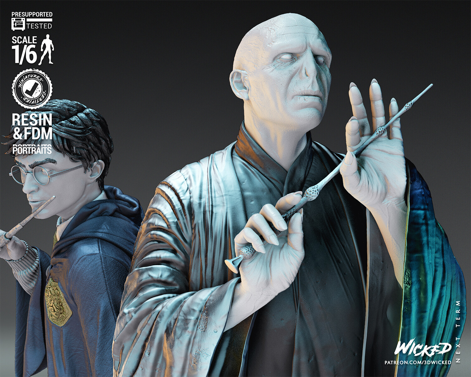 Harry Potter ディオラマ ArtStation - Diorama Harry Potter & Voldemort