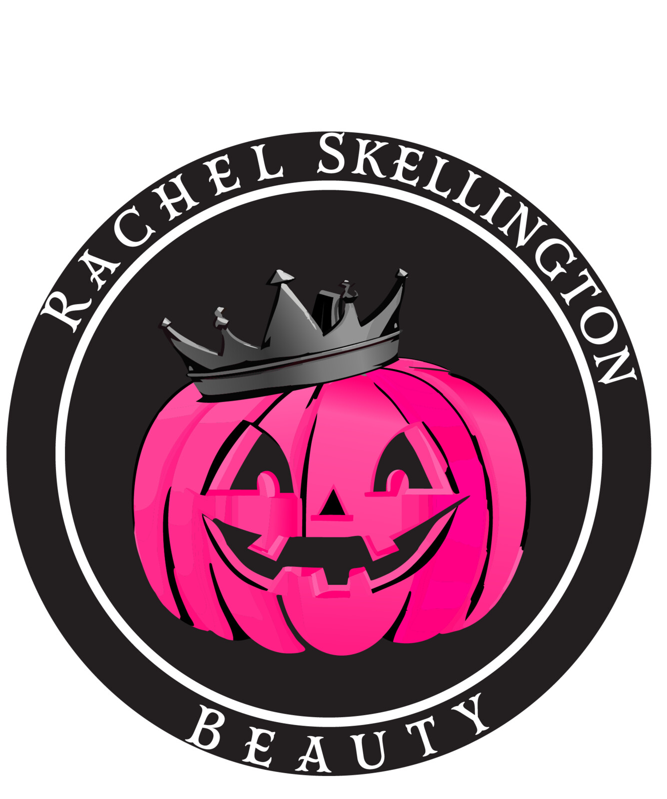 Logo made for a local esthetician who wanted a Halloween/spooky theme. This was all put together in Adobe Illustrator using vector art.