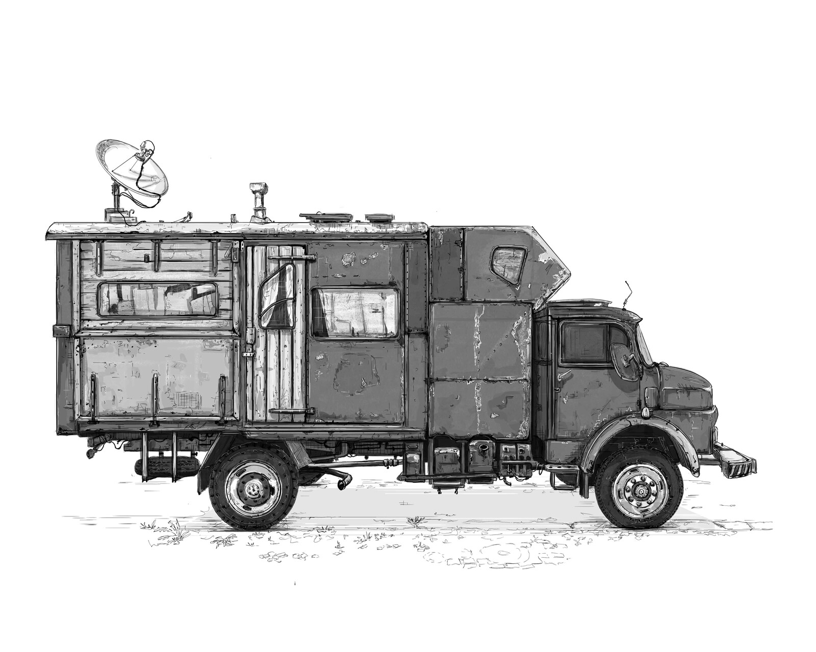 Mercedes Adventure Trucks, concept sketches (with videos)