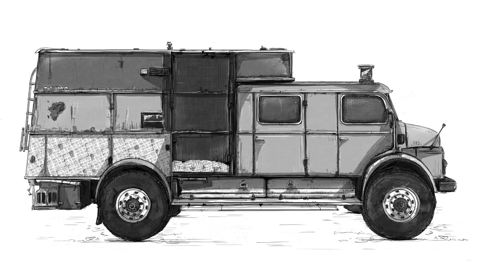 Mercedes Travel Truck, model 1113