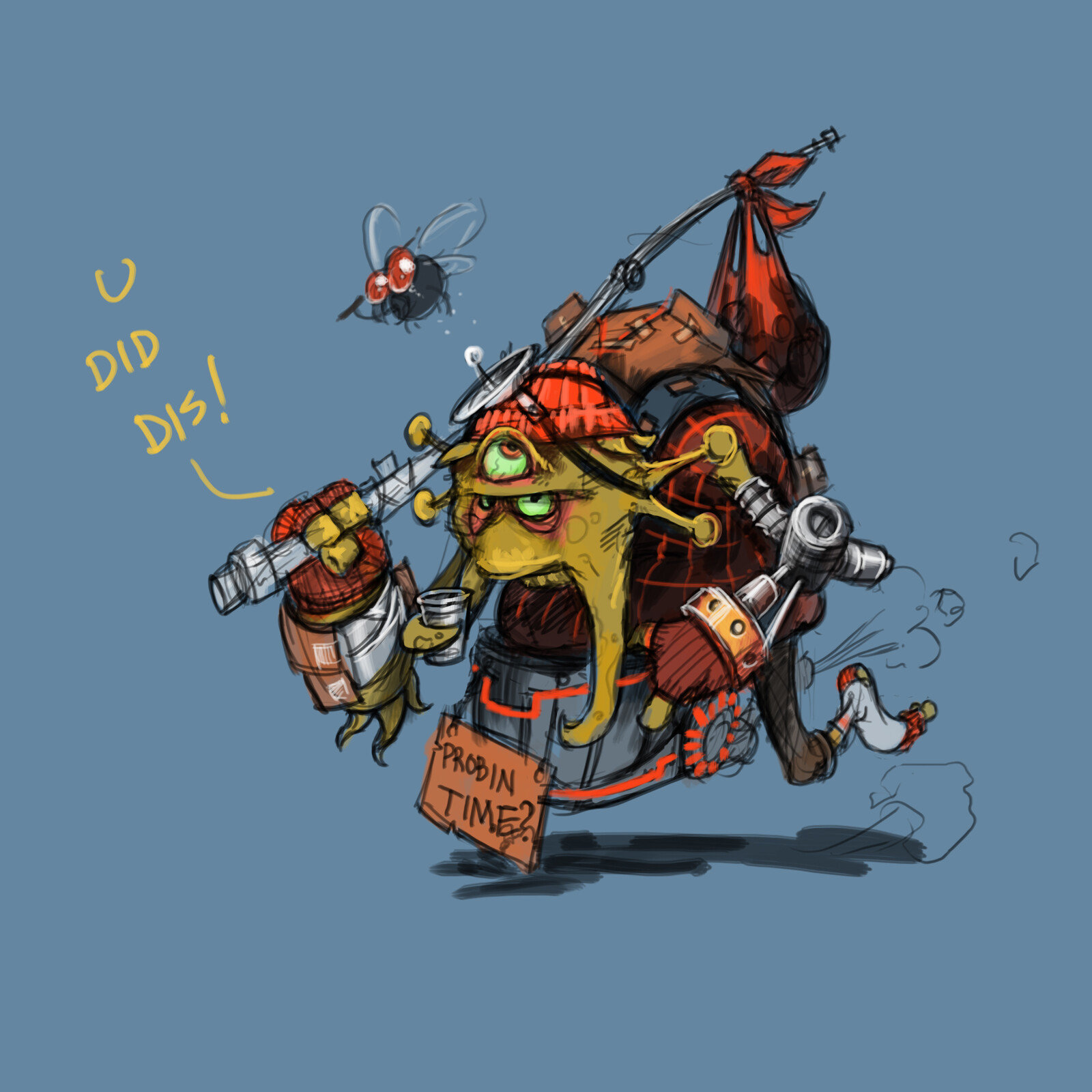 From a Pax Prime event, the live sketch of Kovax.