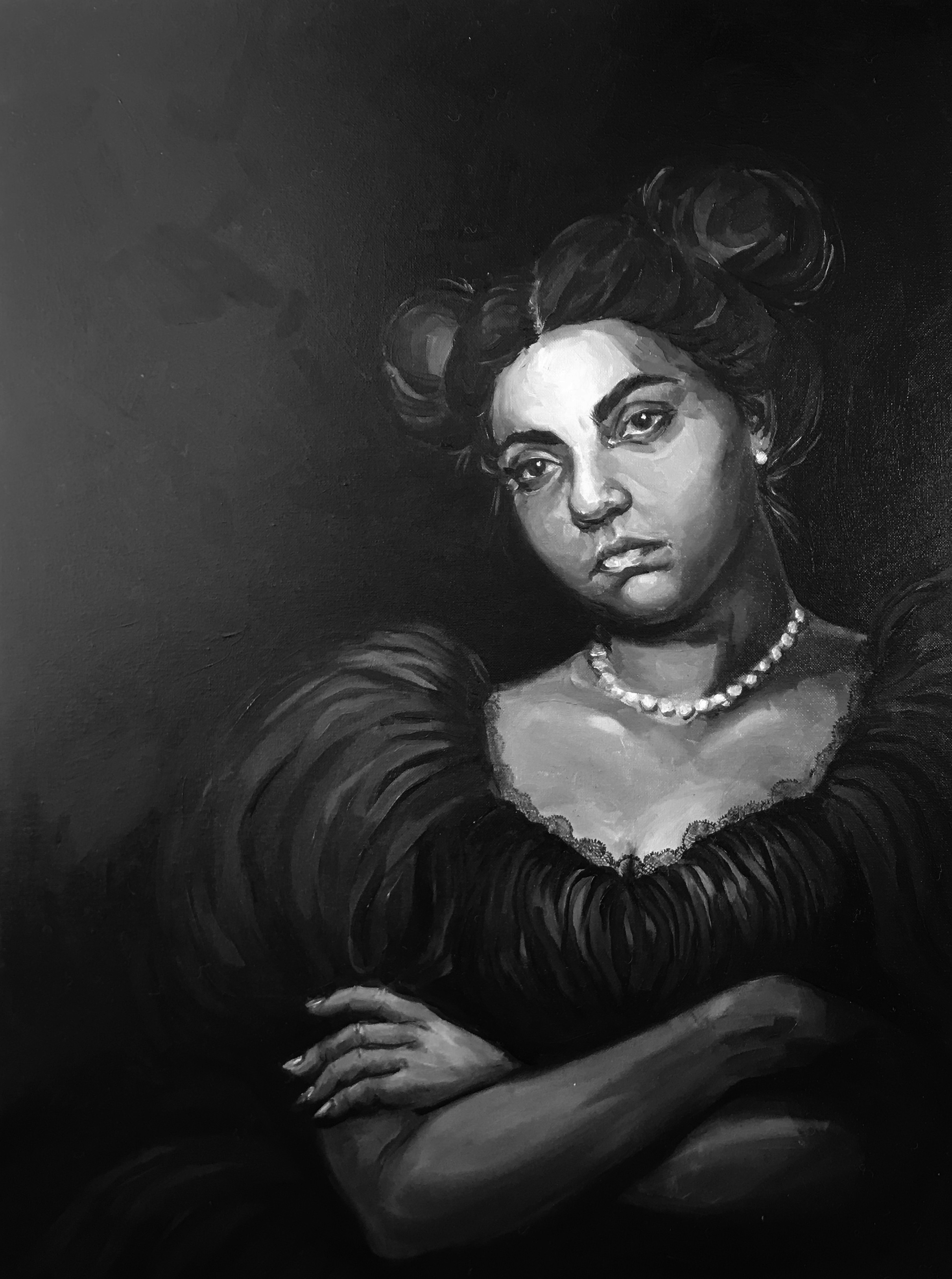 Self Portrait
Medium: Oil
Size: 33.1 x 23.4 in

