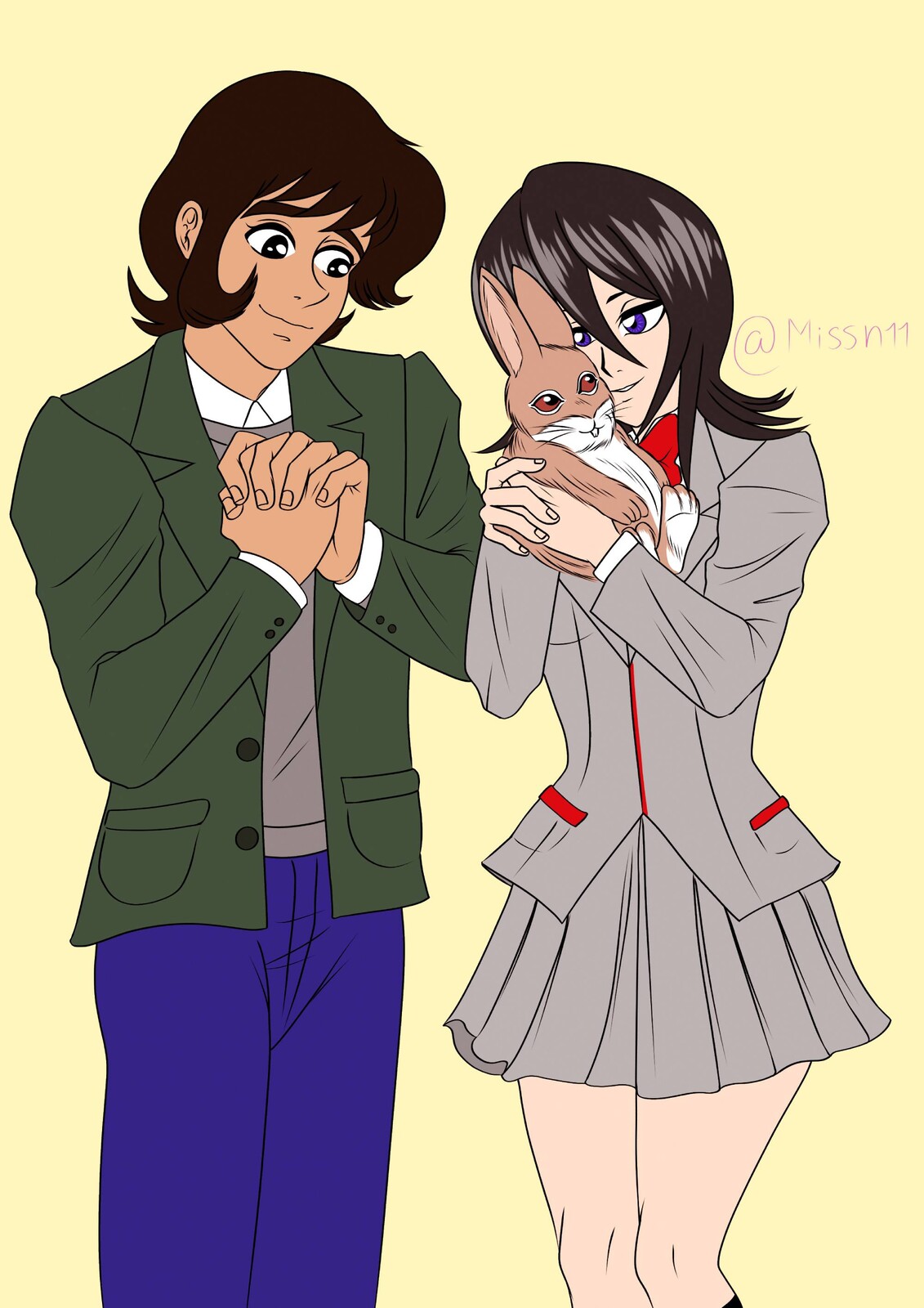 Two Bunny Lovers Meet