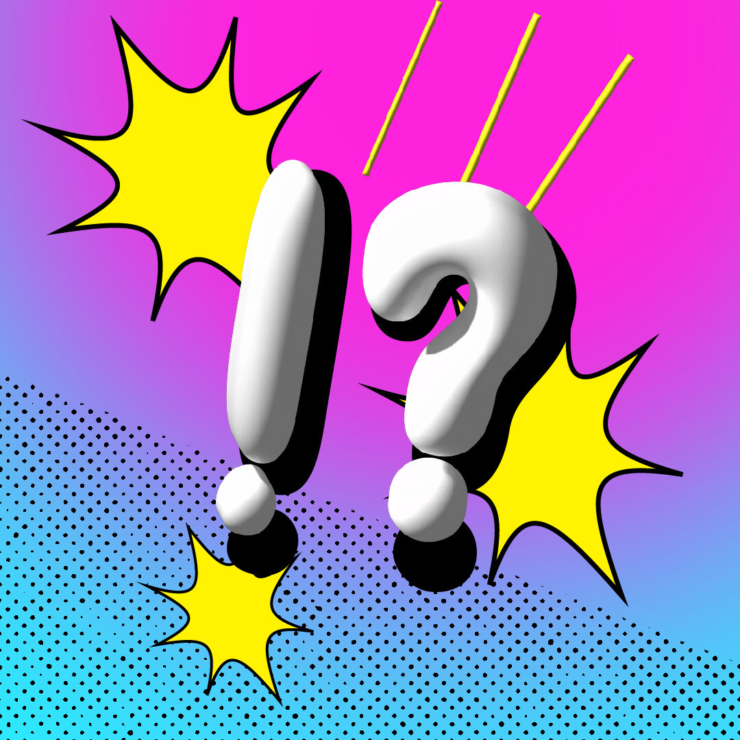 3D typography using Adobe Illustrator. 
