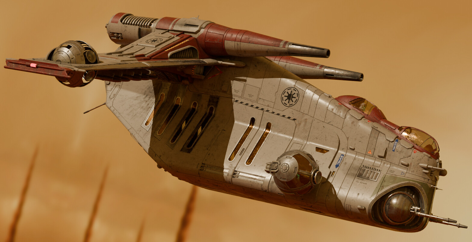 ArtStation - LAAT/I Republic Gunship - remix