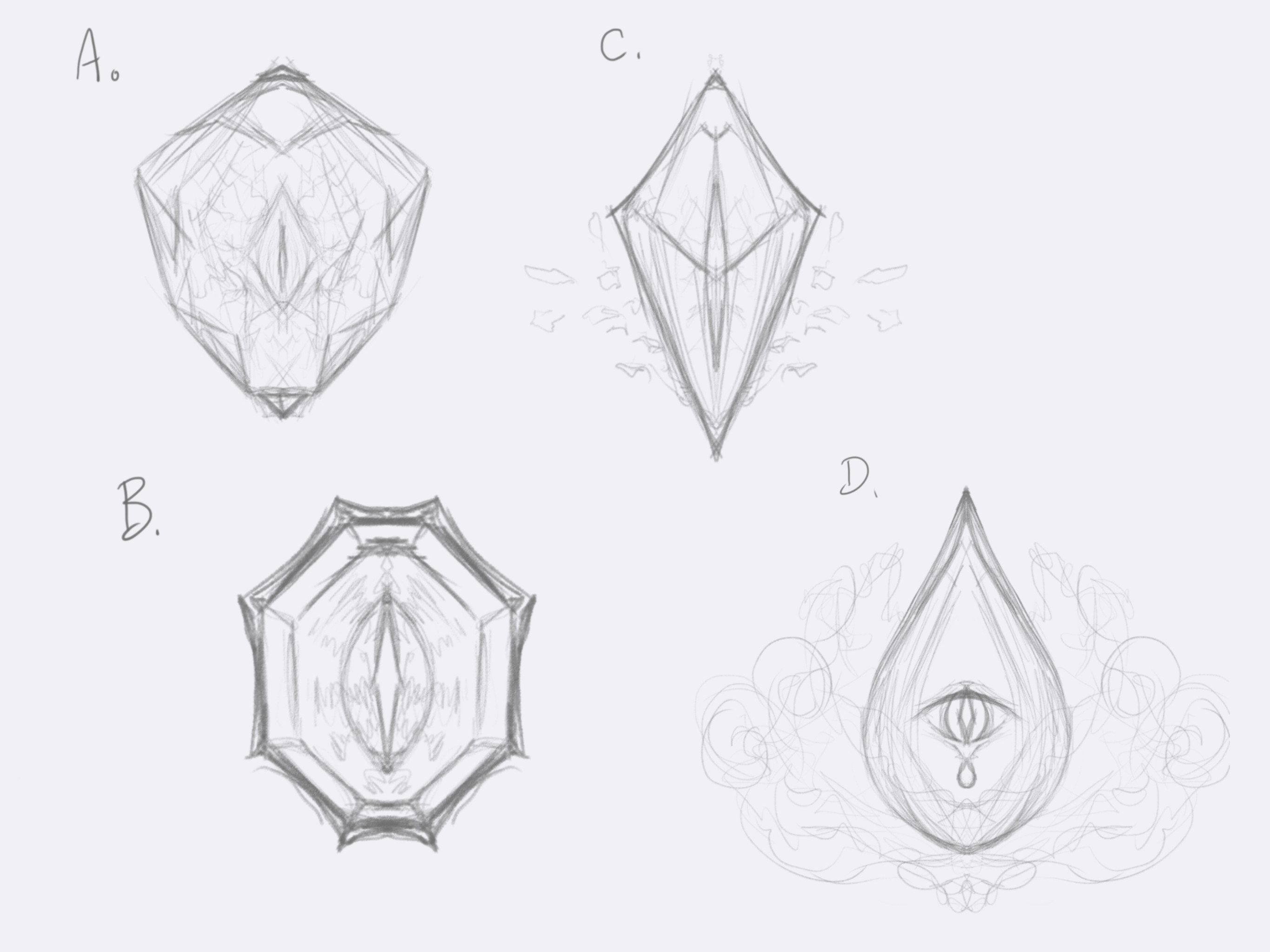Stage 1: Sketches in photoshop