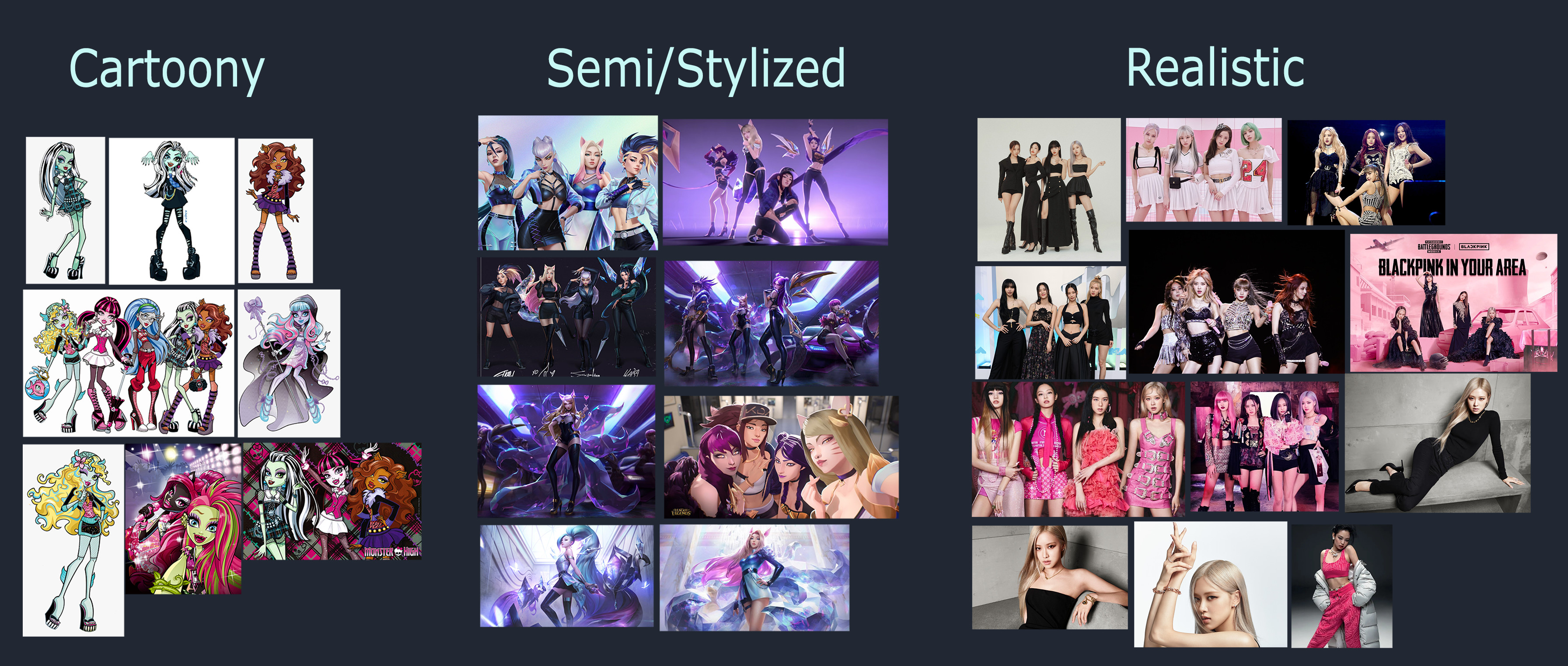 Art Style reference board in Pureref