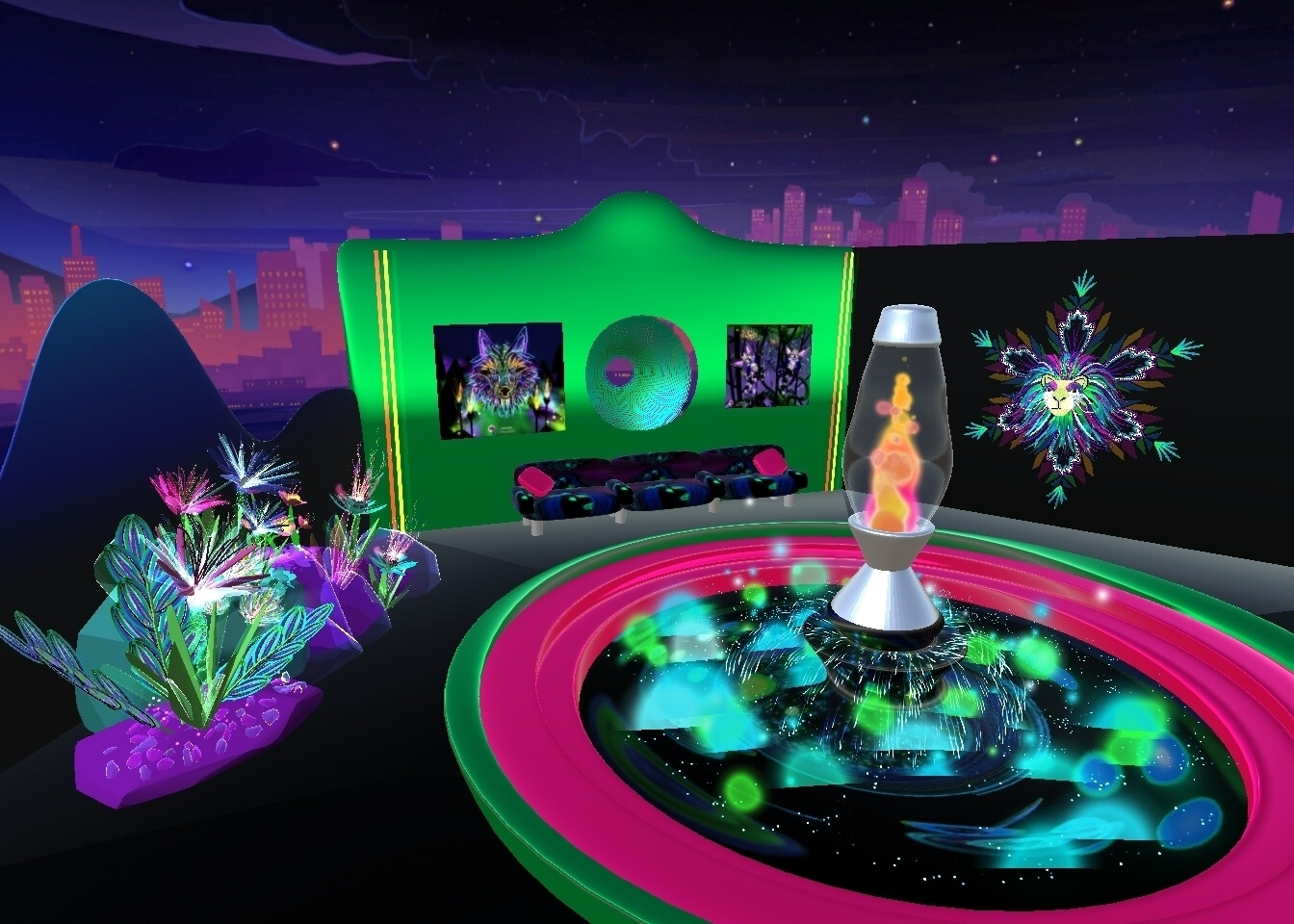 Lava lamp lounge