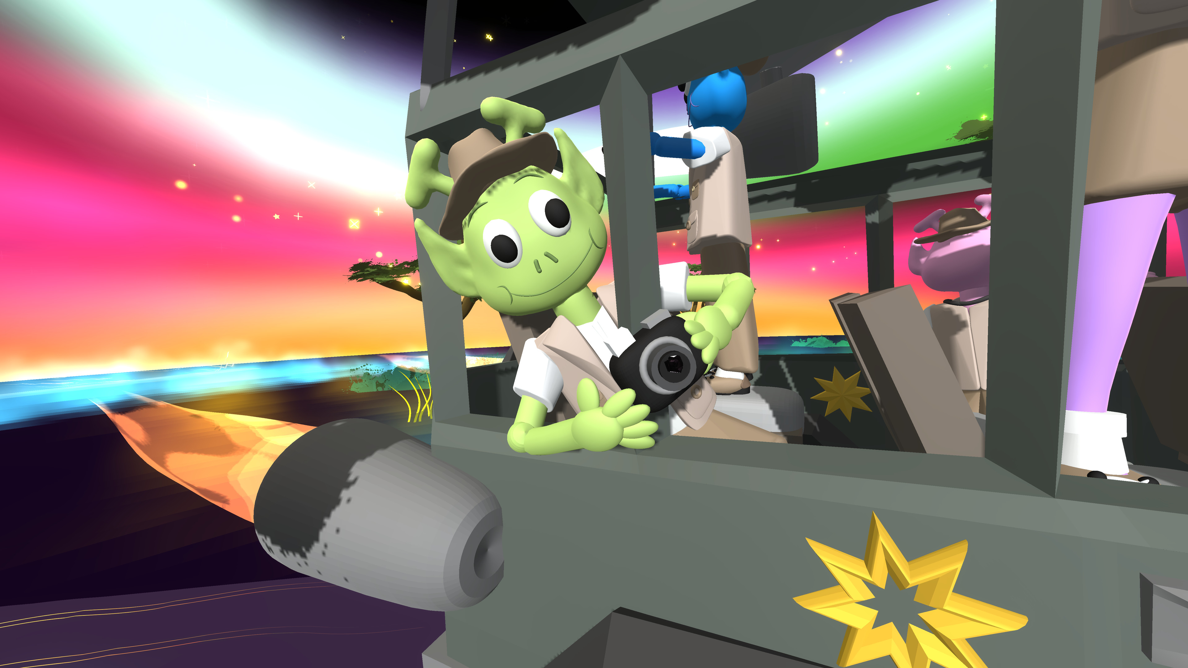 Alien family on Galactic Safari