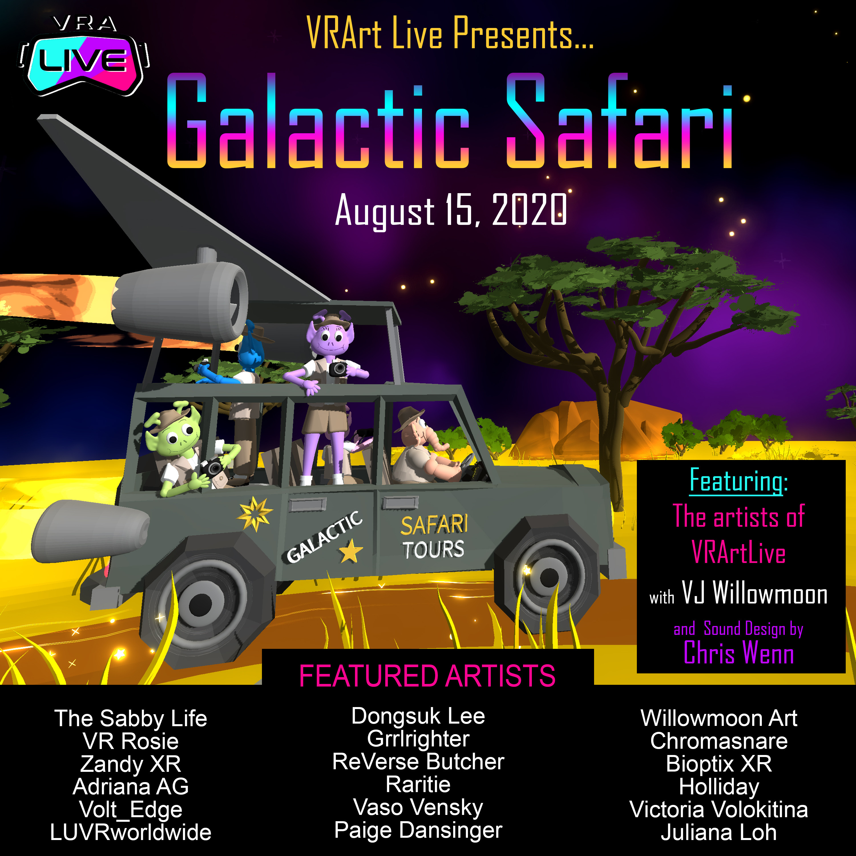 Galactic Safari event poster