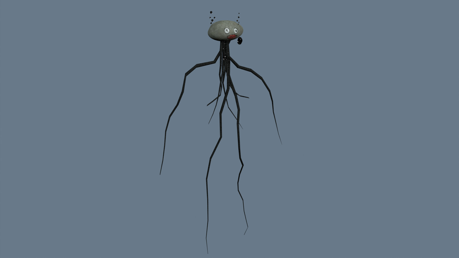 Clear view of the creature in the tank