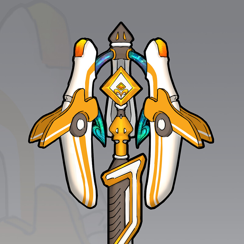 Overwatch Fan Art of Mercy's Caduceus Staff Design