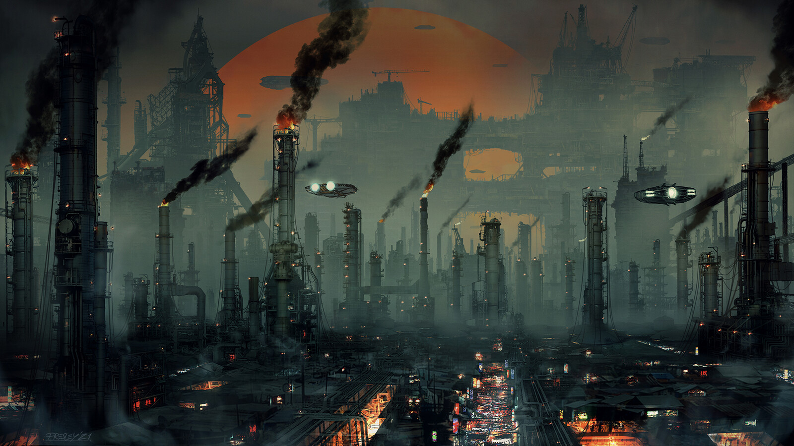 Earlier version of the vista. 