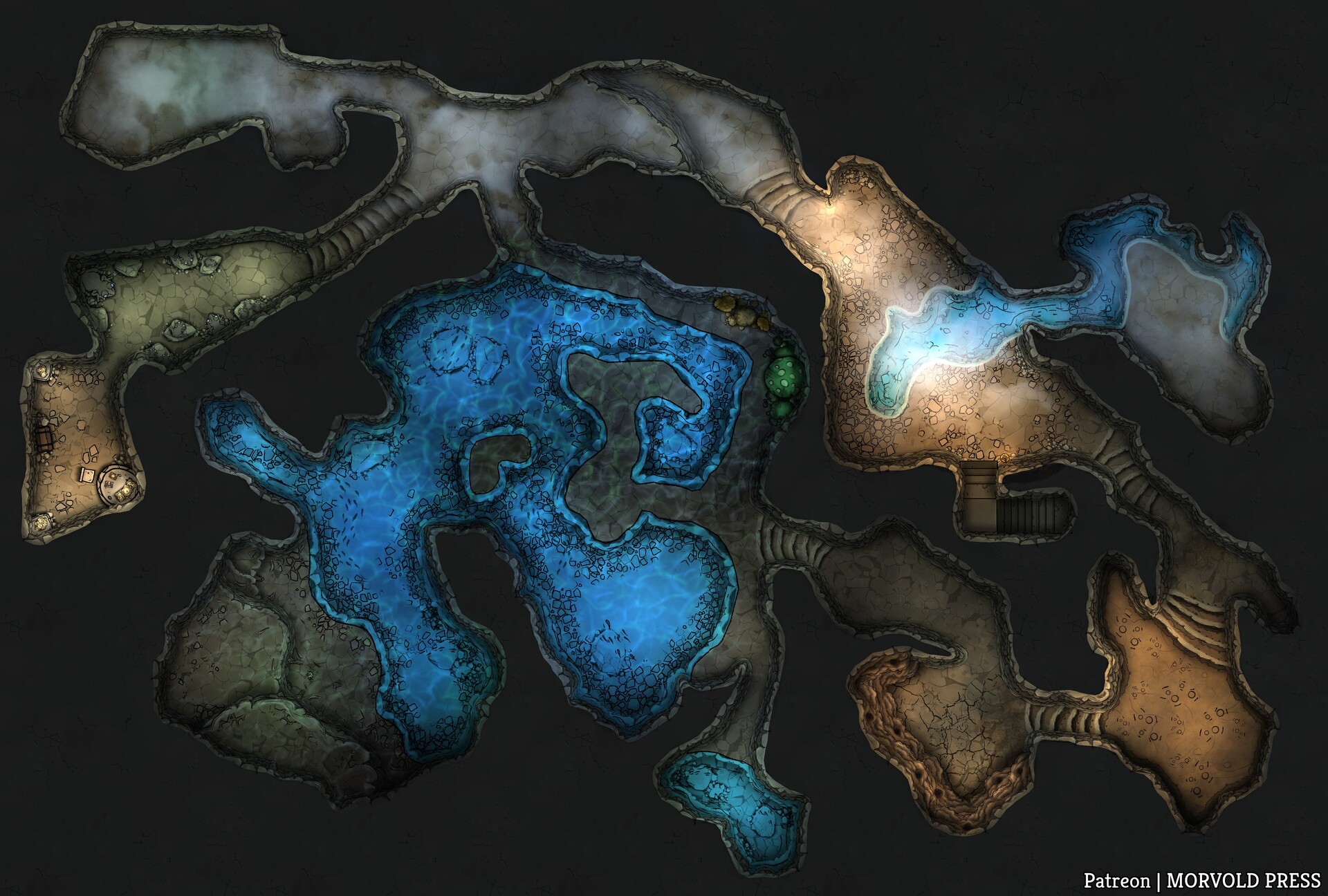 Morvold Press Castle Naerytar Dungeon [84 x 54]