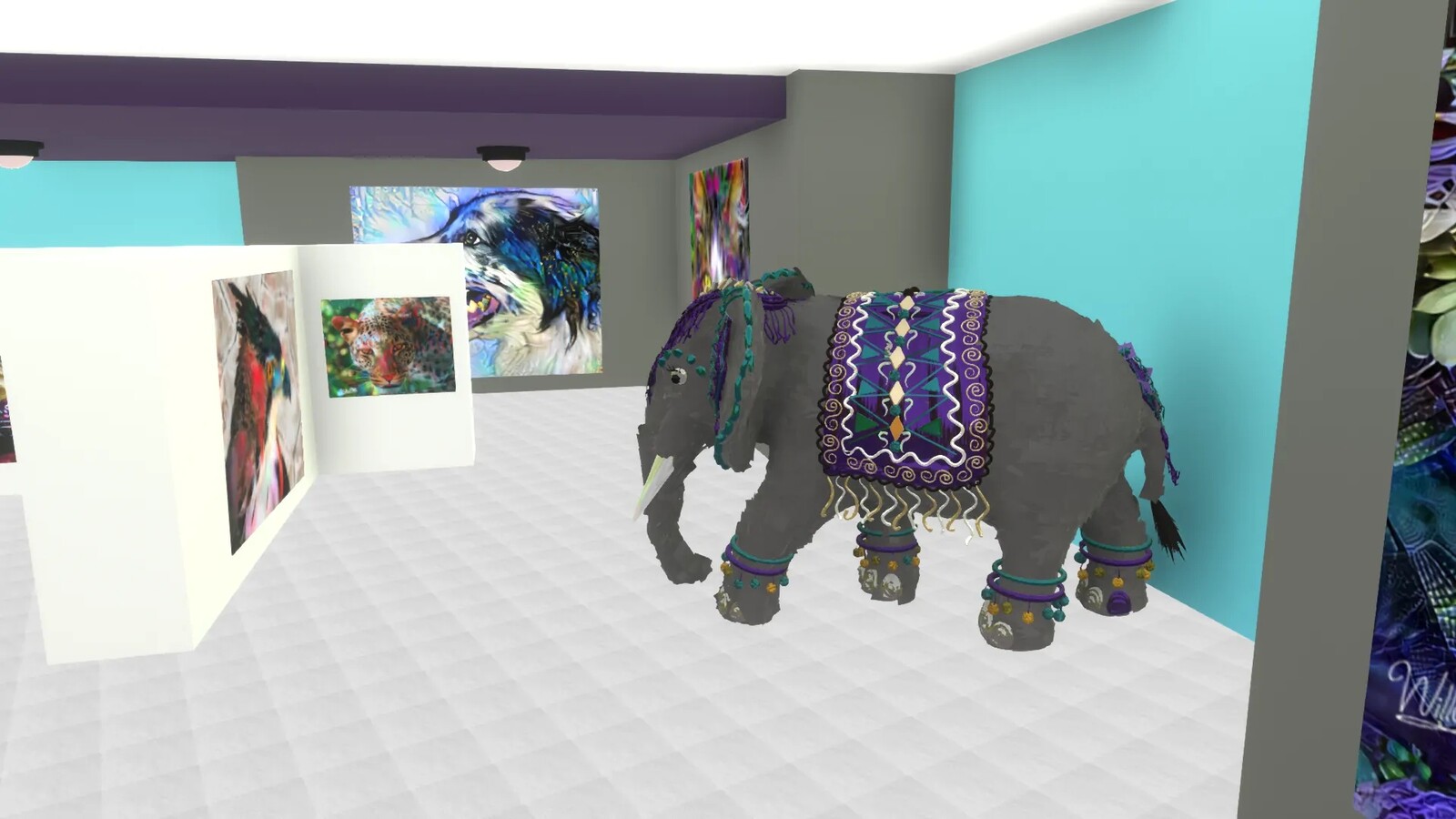 Elephant in Neos art gallery