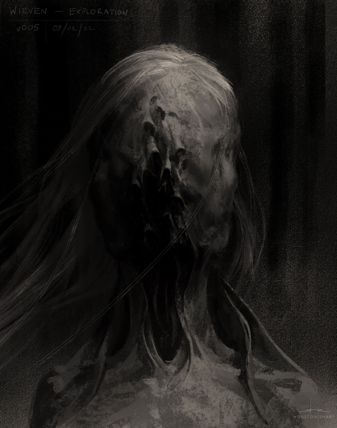 Conception, pregnancy, and birth are recurring themes in the film. This design revolves around female anatomy. 