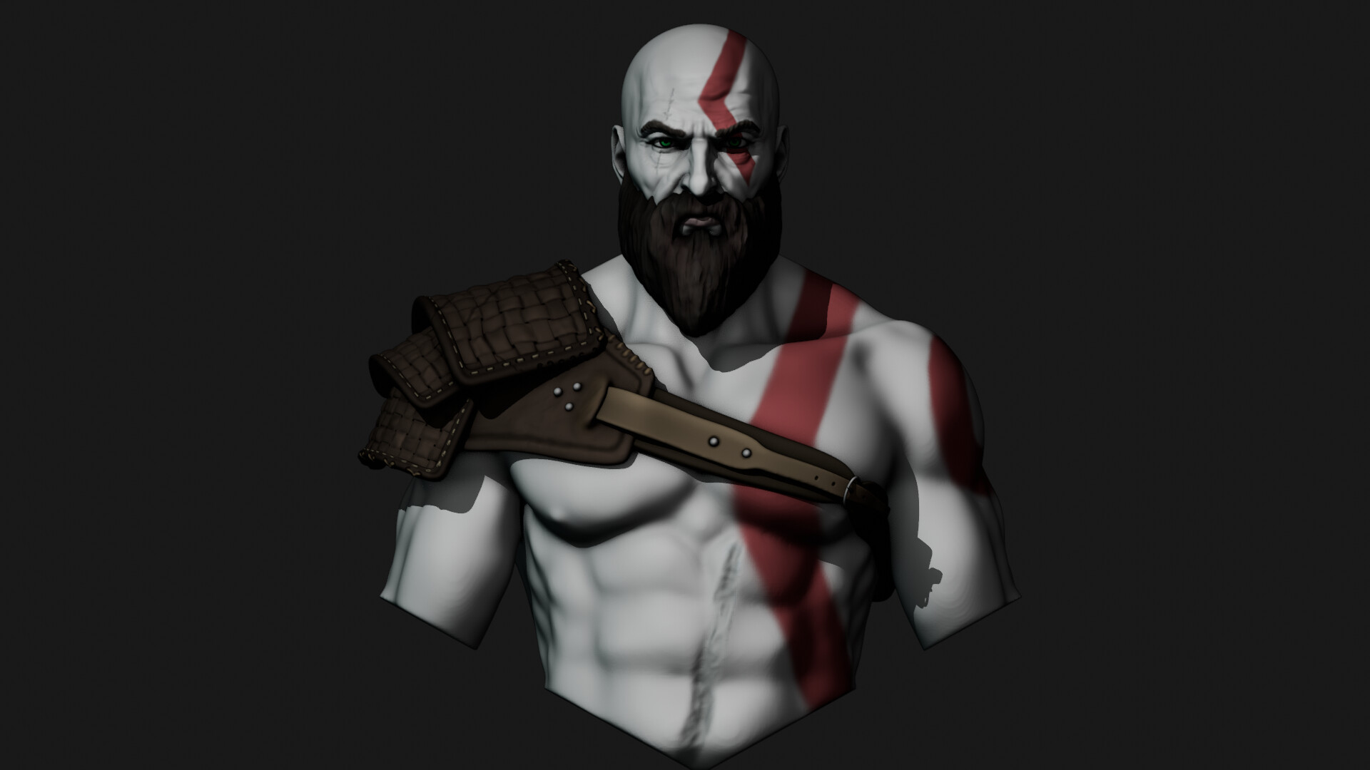 ArtStation - Kratos Fan Art - God of War