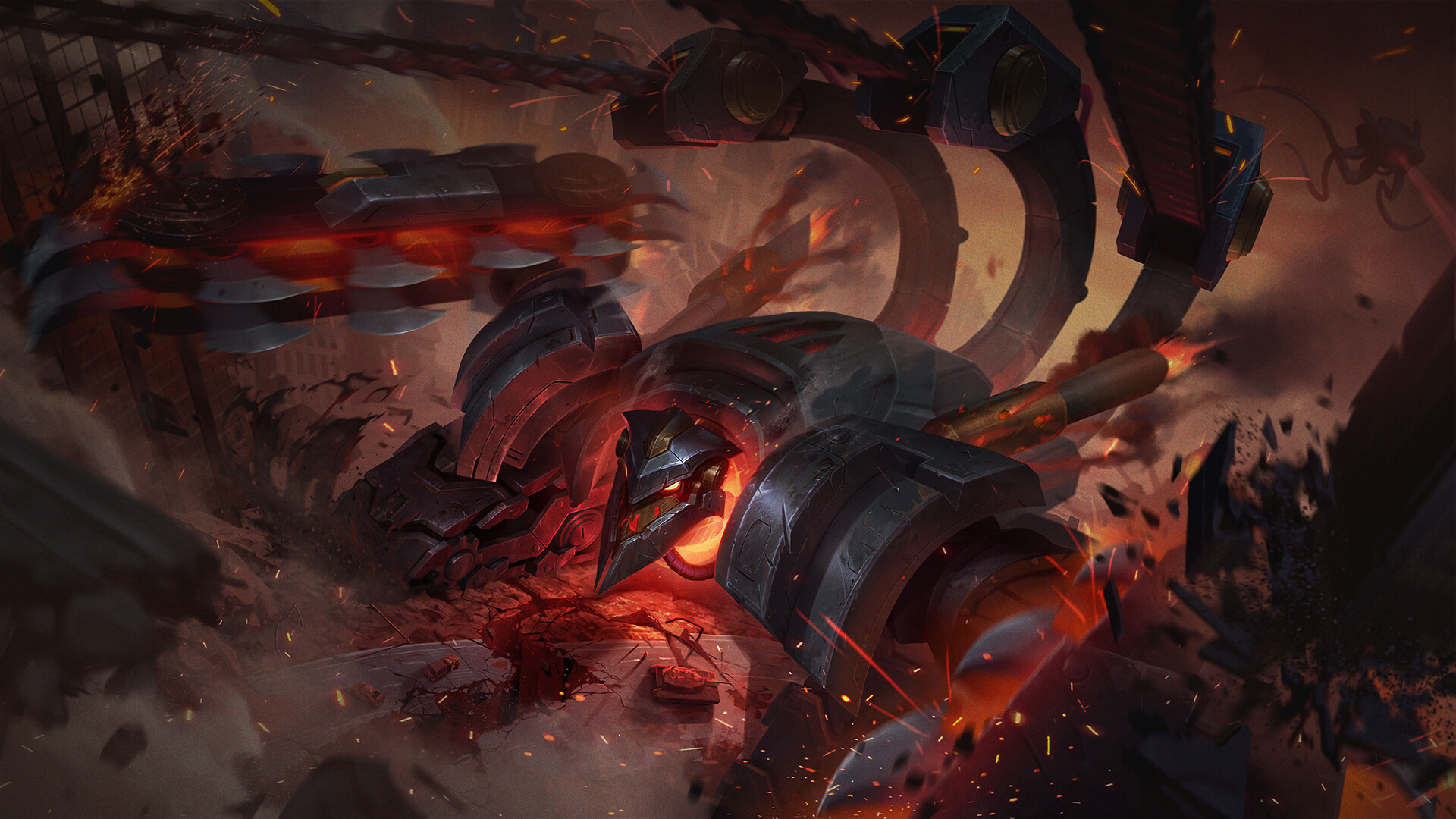 ArtStation - Battlecast Alpha Skarner Splash for League of Legends, image size:1920x1080