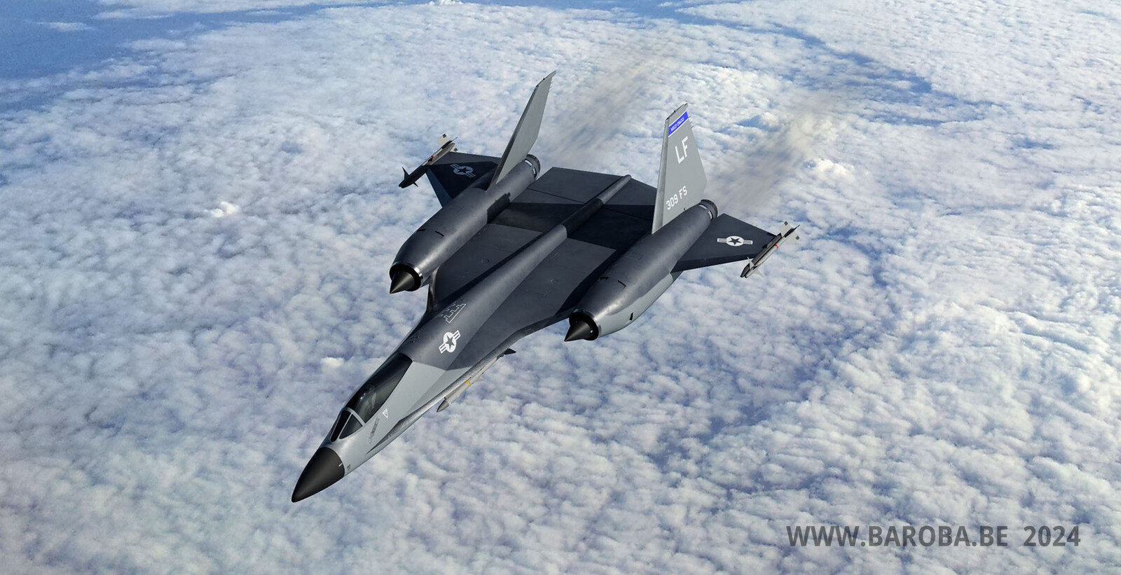 Topview 2 of the Lockheed F-16