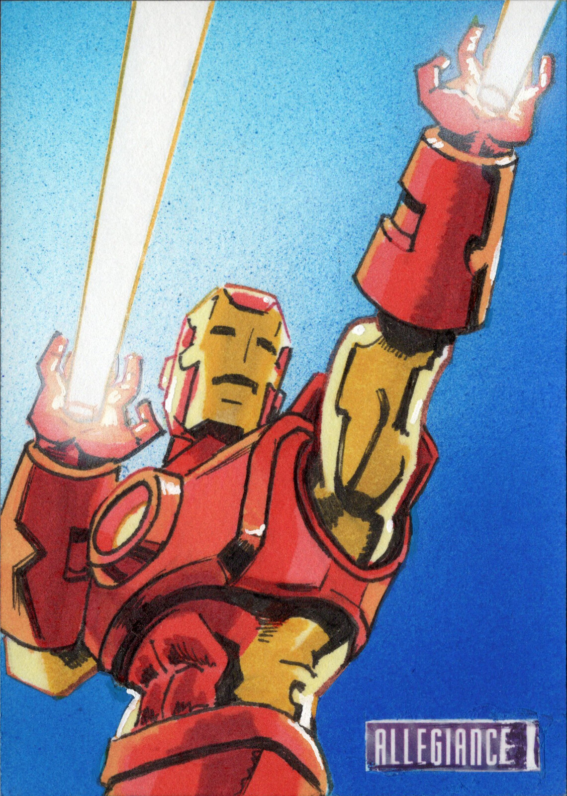 Iron Man - Upper Deck Infinity Trilogy Marvel Allegiance Sketchcard