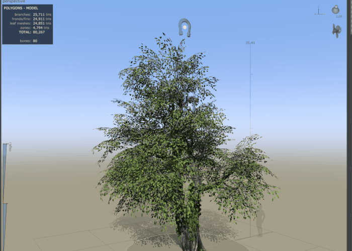 I also did a setup for making seasonal variations of my trees. Something that I would have love to explored more if I had had more time.