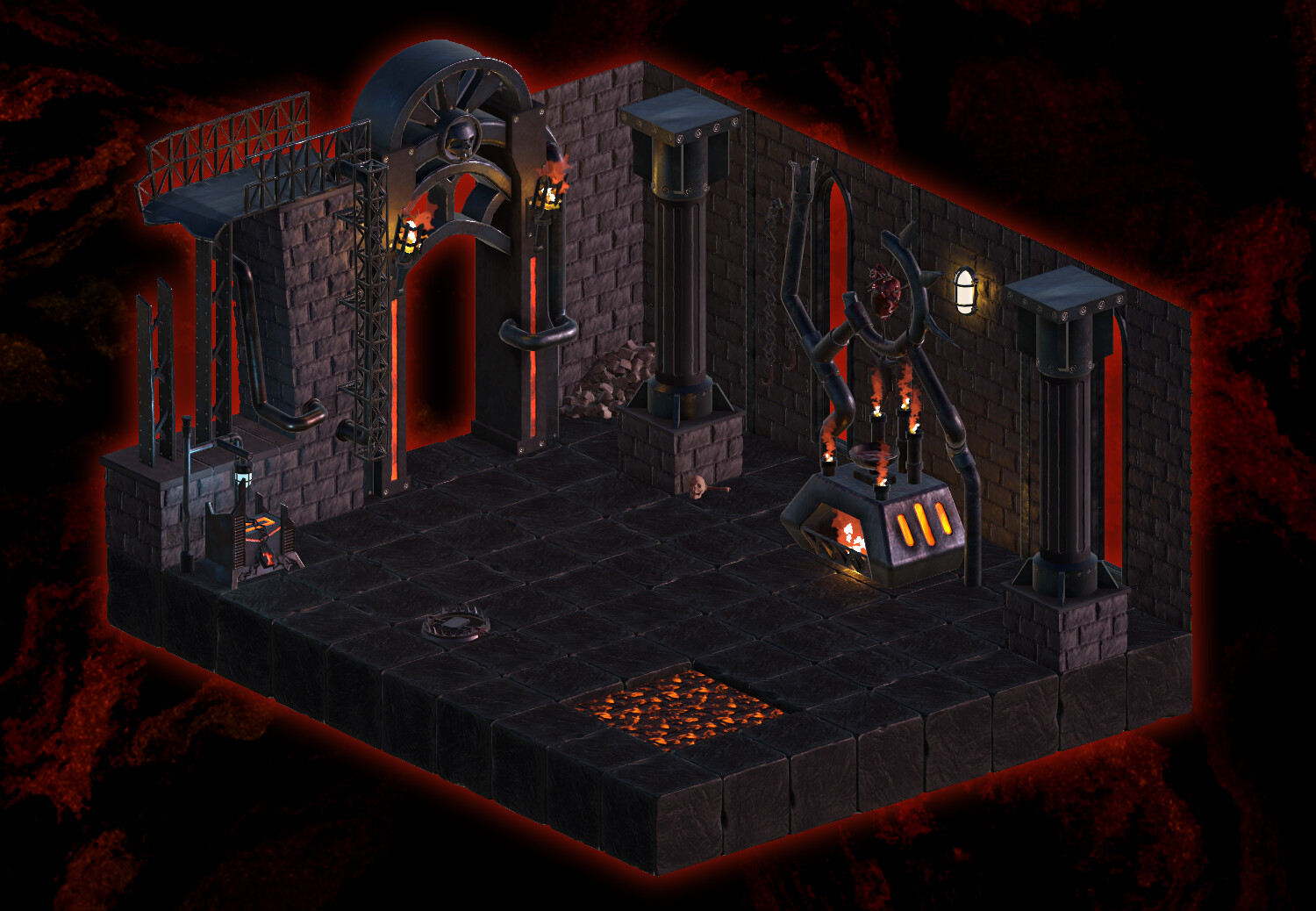 A full render of a possible environment.