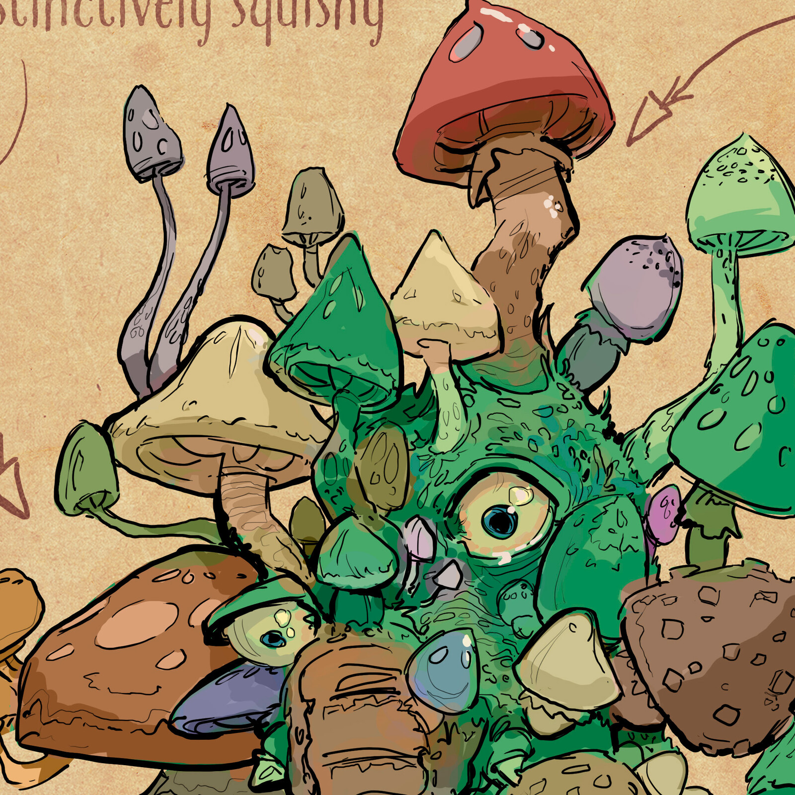 Mushrooms are so interestedly shaped and creating an entire character from them has been a great deal of fun.