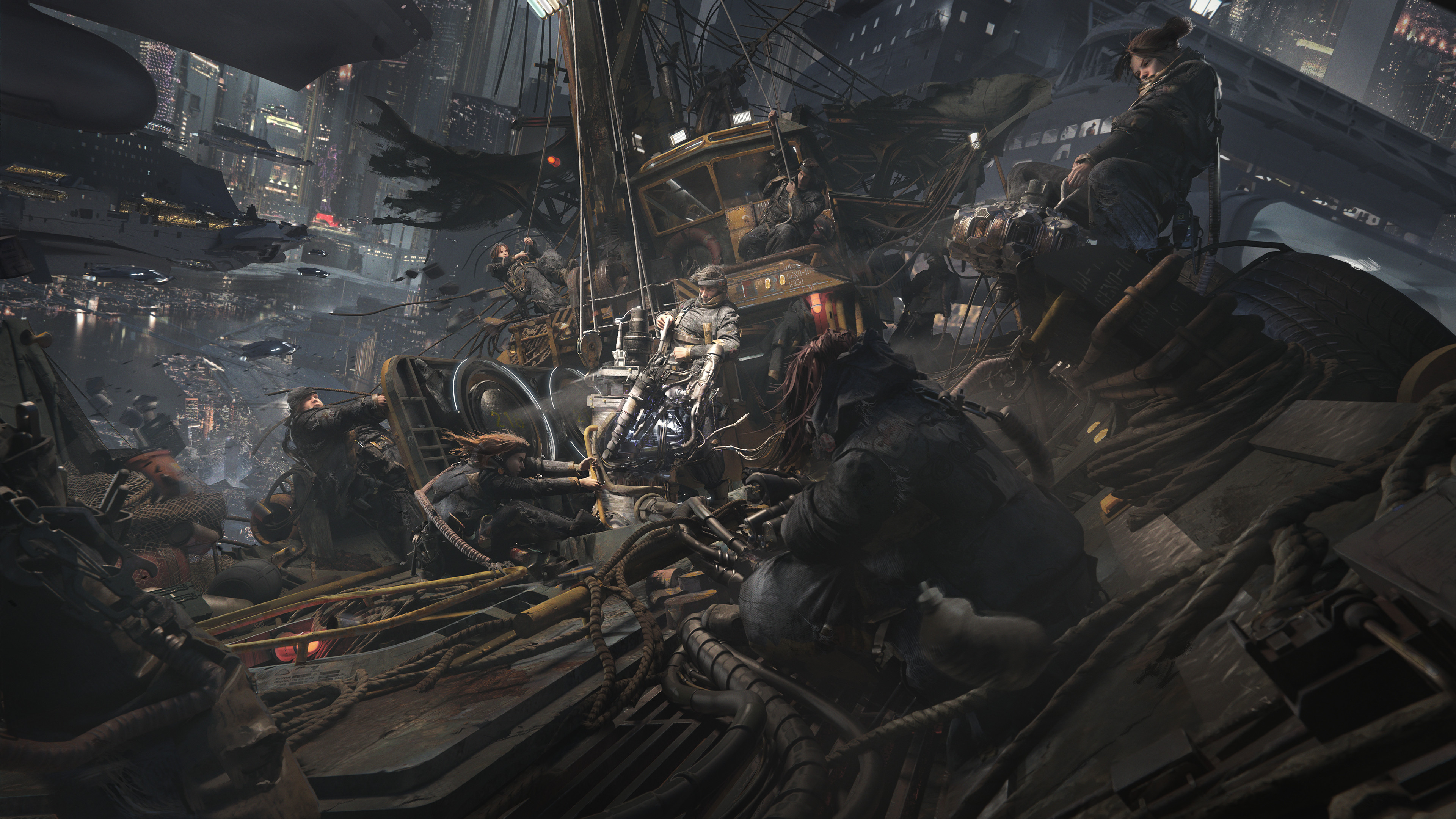 Final composition – This is a mix of 3D  and painting and photobashing on top for the finalizaition