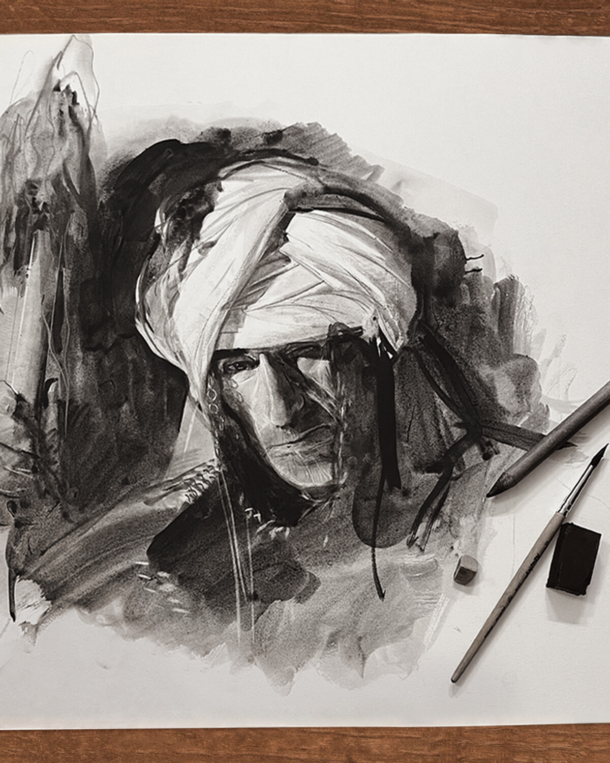 This portrait is based on our reference pack - 450+ Eastern Warrior Reference Pictures 