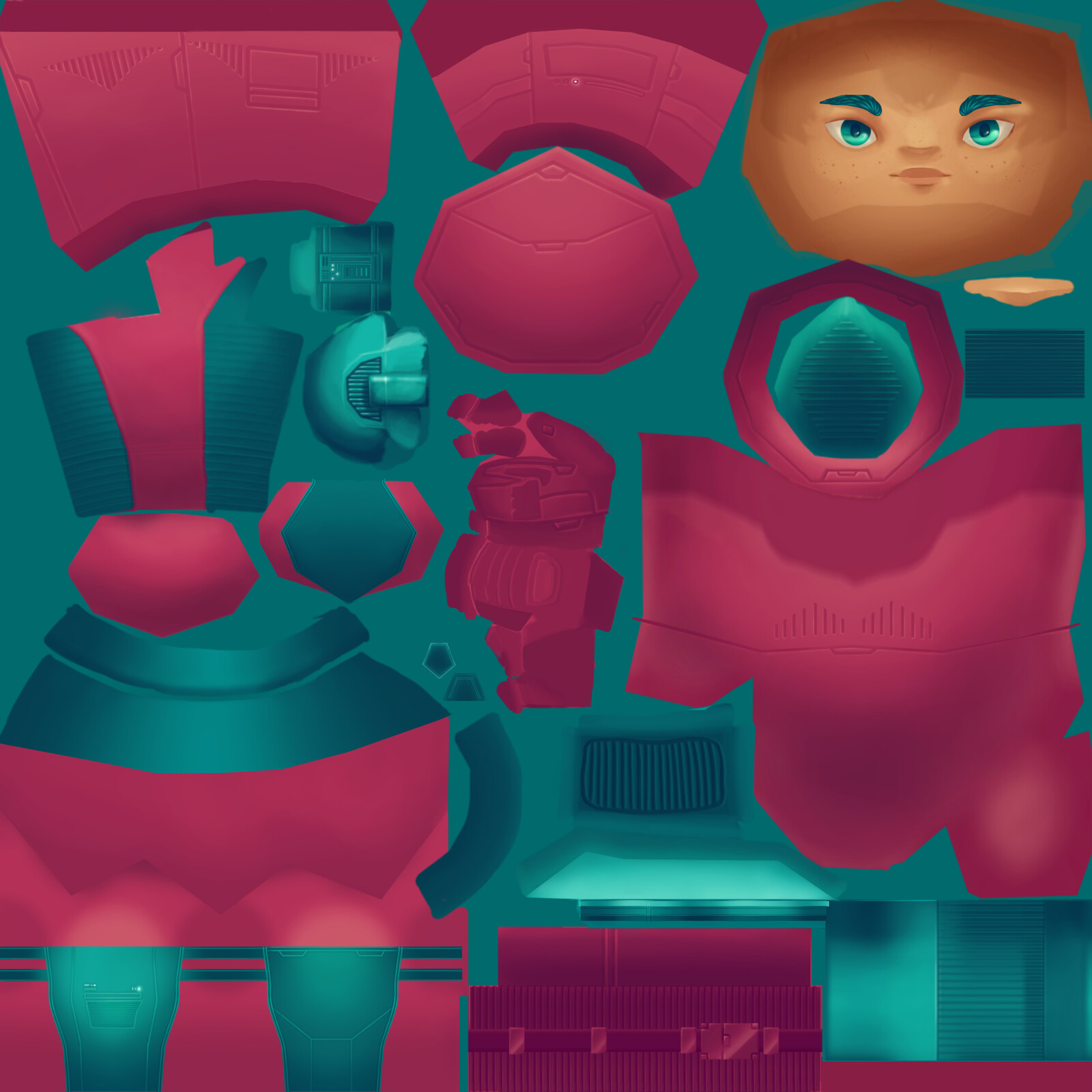 Handpainted texture - 2048px