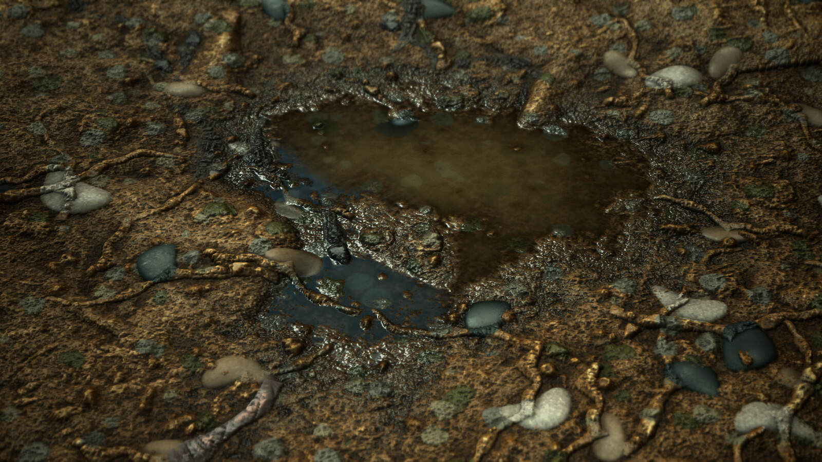 making of | water level, tesselation and roughness adjustments