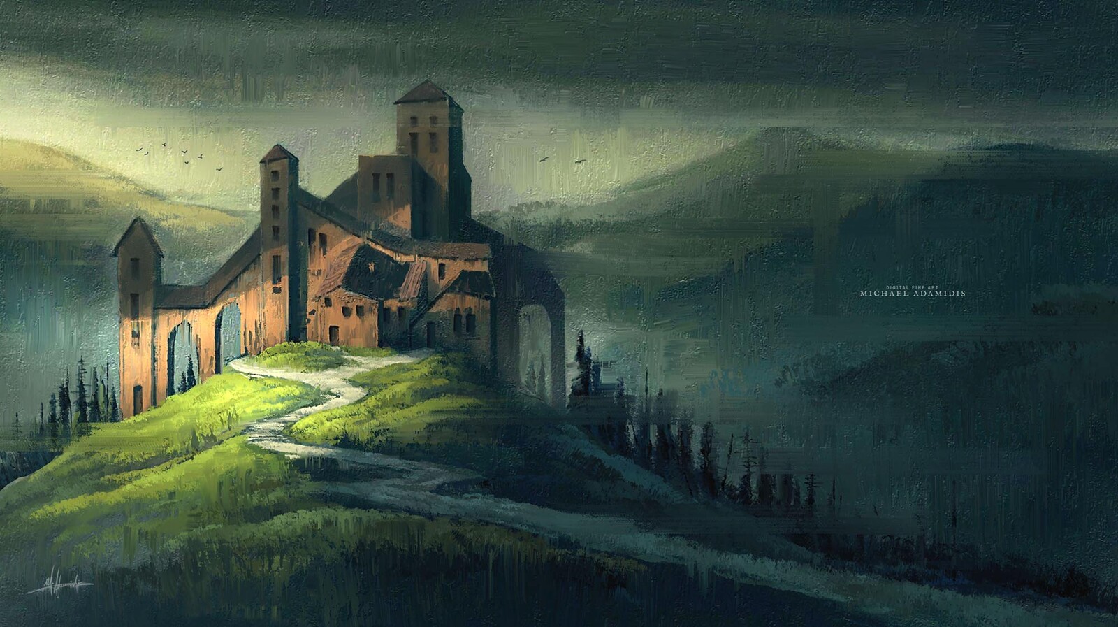 Concept Art - Castle in the Mountains