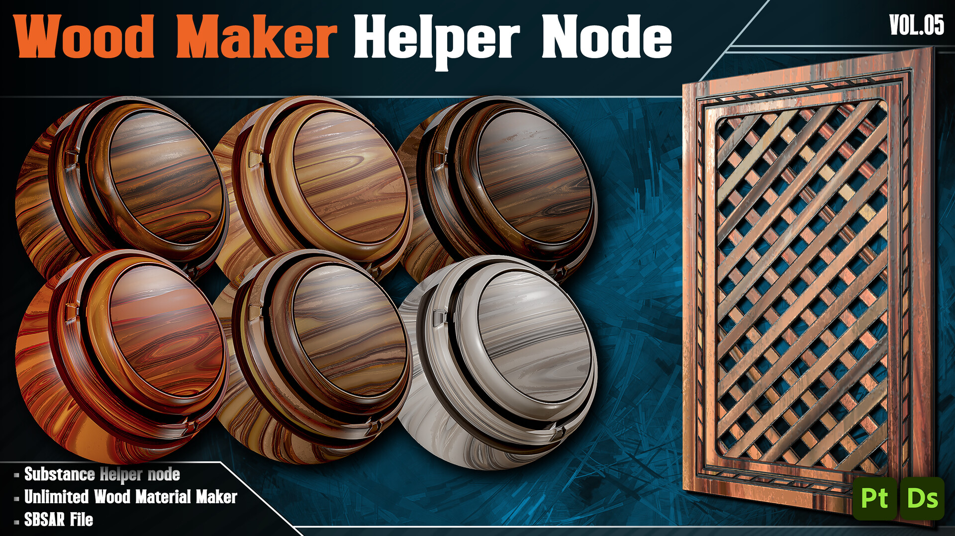 ArtStation - Wood Material Maker / Substance Helper Node - Vol.05 ...