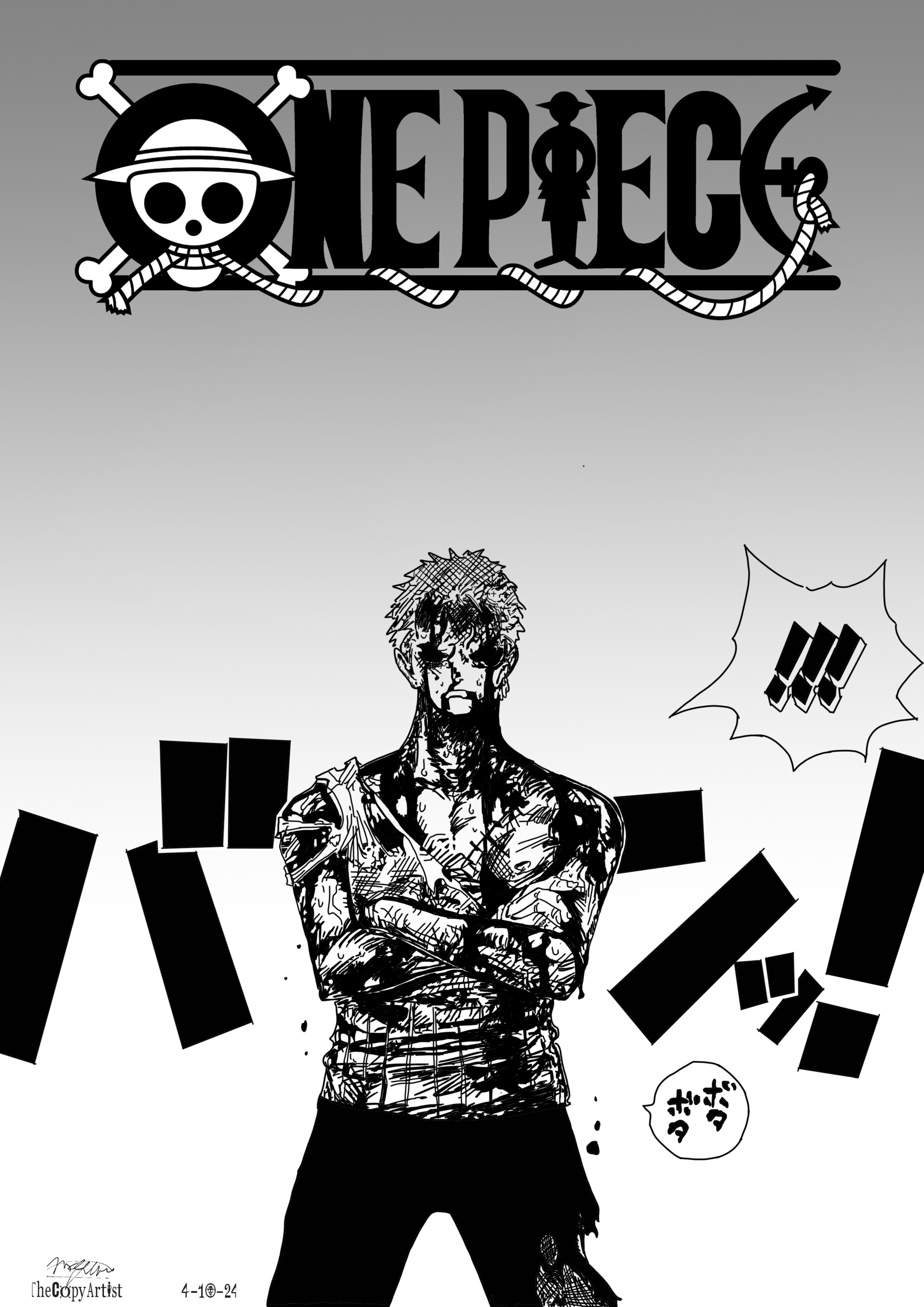 ArtStation One Piece Zoro Nothing Happened Manga Panel ArtStation One Piece Zoro Nothing Happened Manga Panel
