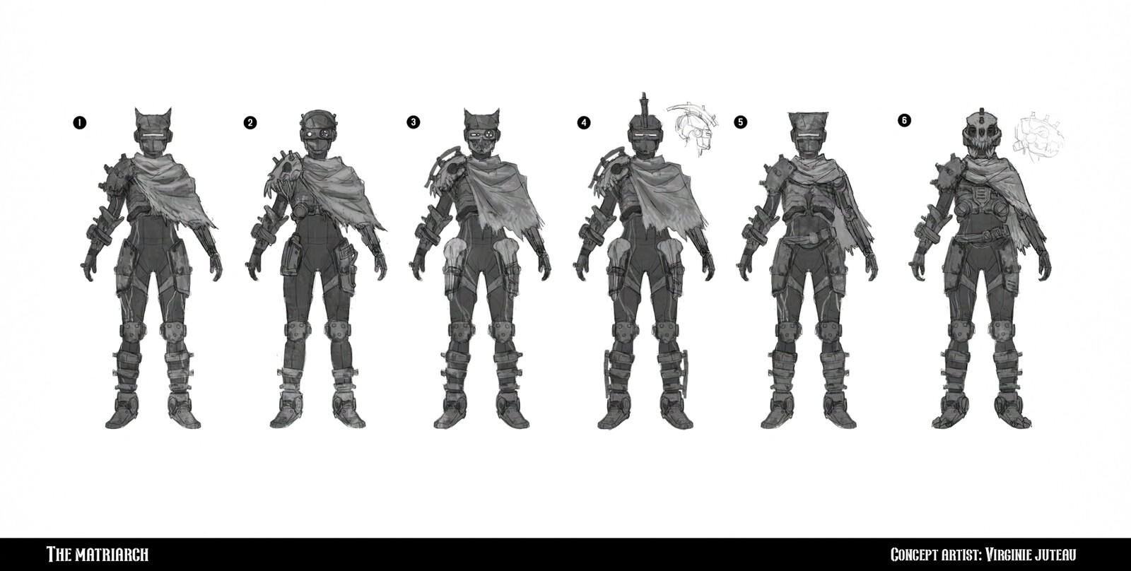 I transferred the design to an A-posed character model to get the proportions. But we felt that something was off.