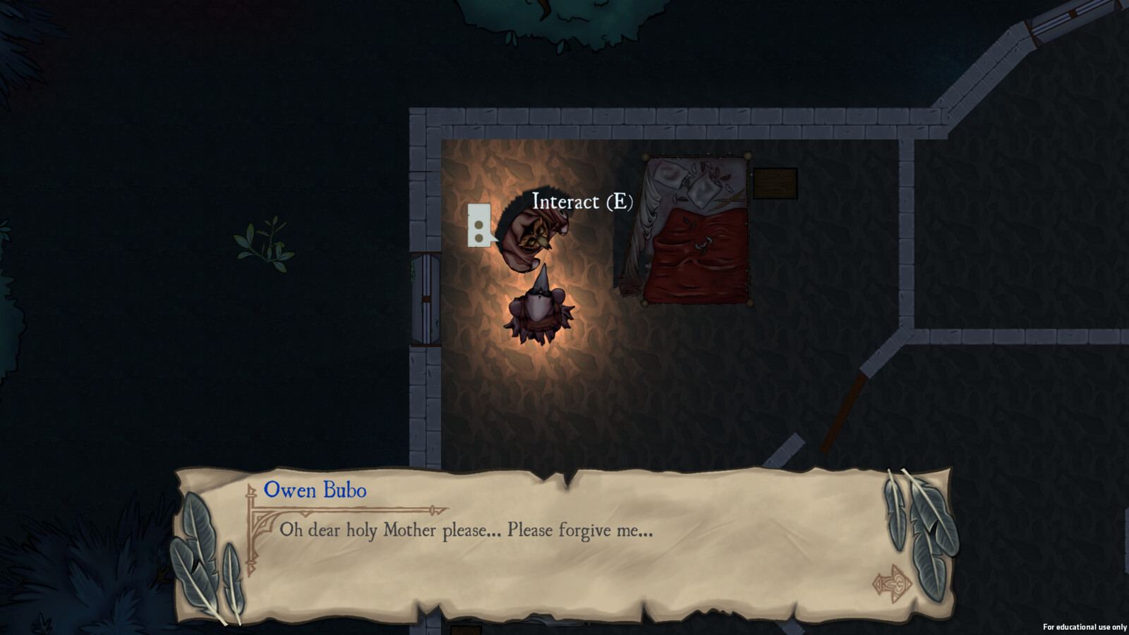 In-game screenshot featuring dialogue UI