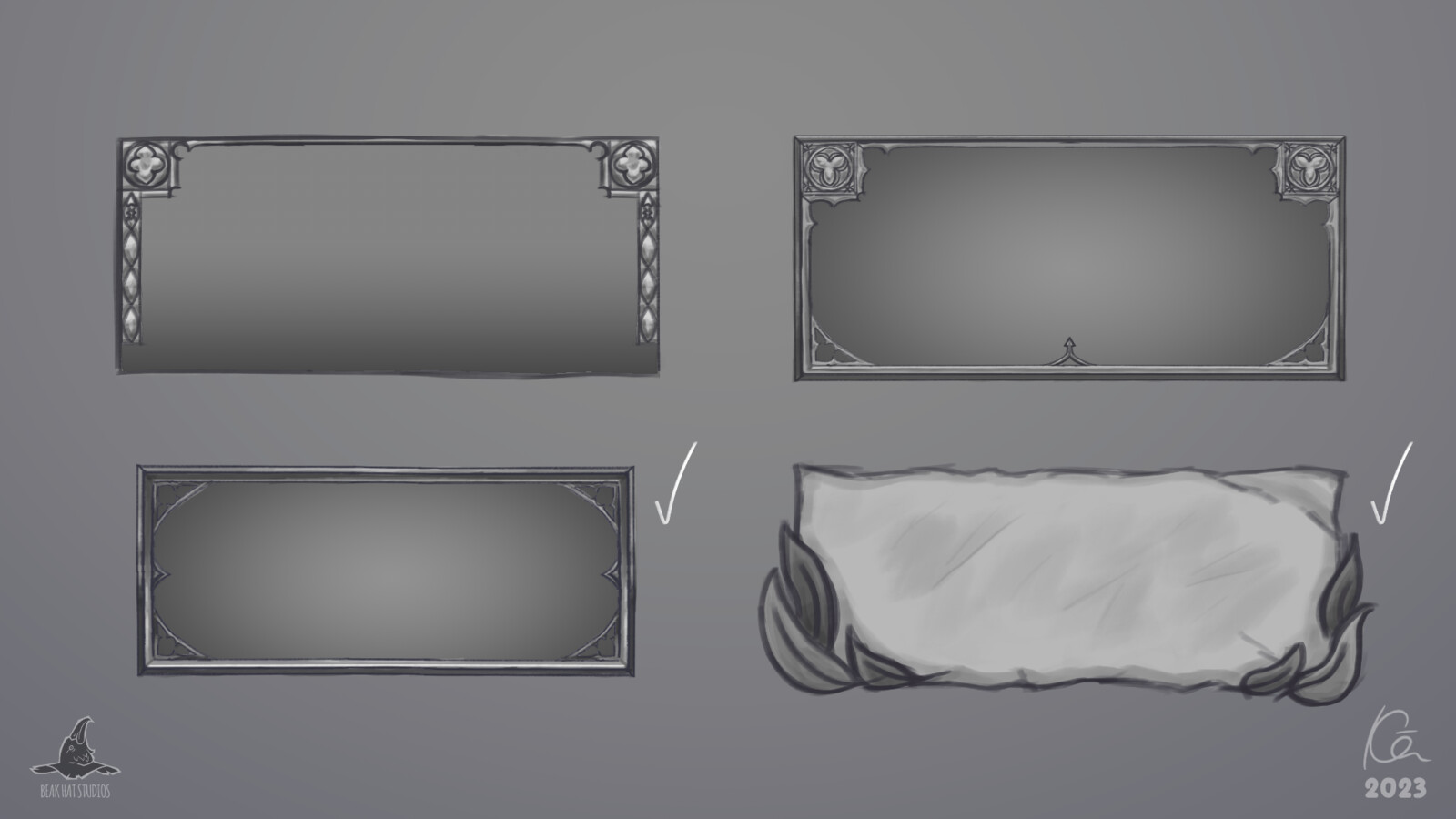 Concepts of the dialogue and item description UI