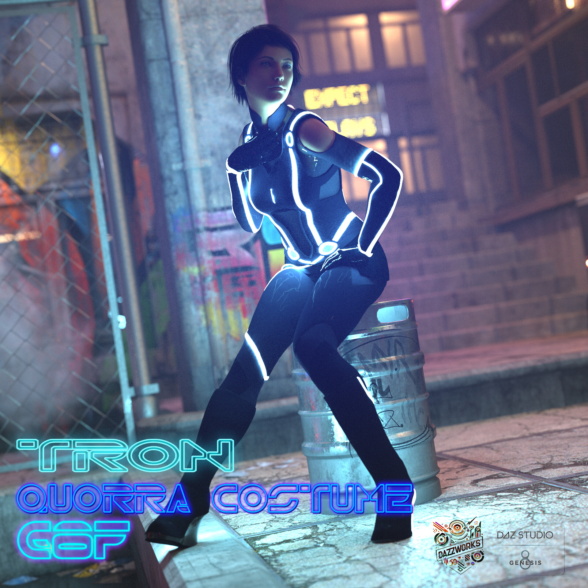 ArtStation Quorra Costume for Genesis Females