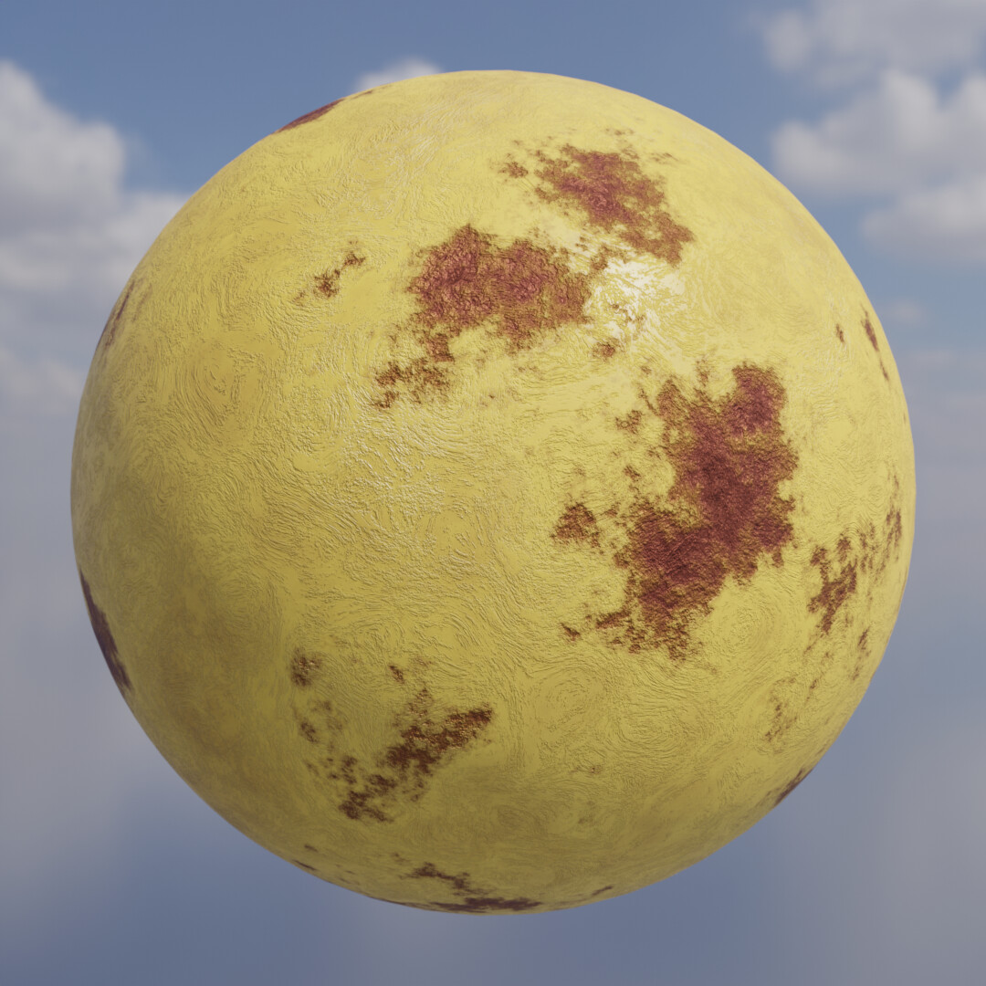 ArtStation - Painted Rusty Metal Shader