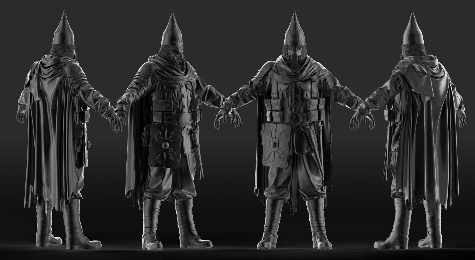 Varangian Trooper staff sergeant highpoly