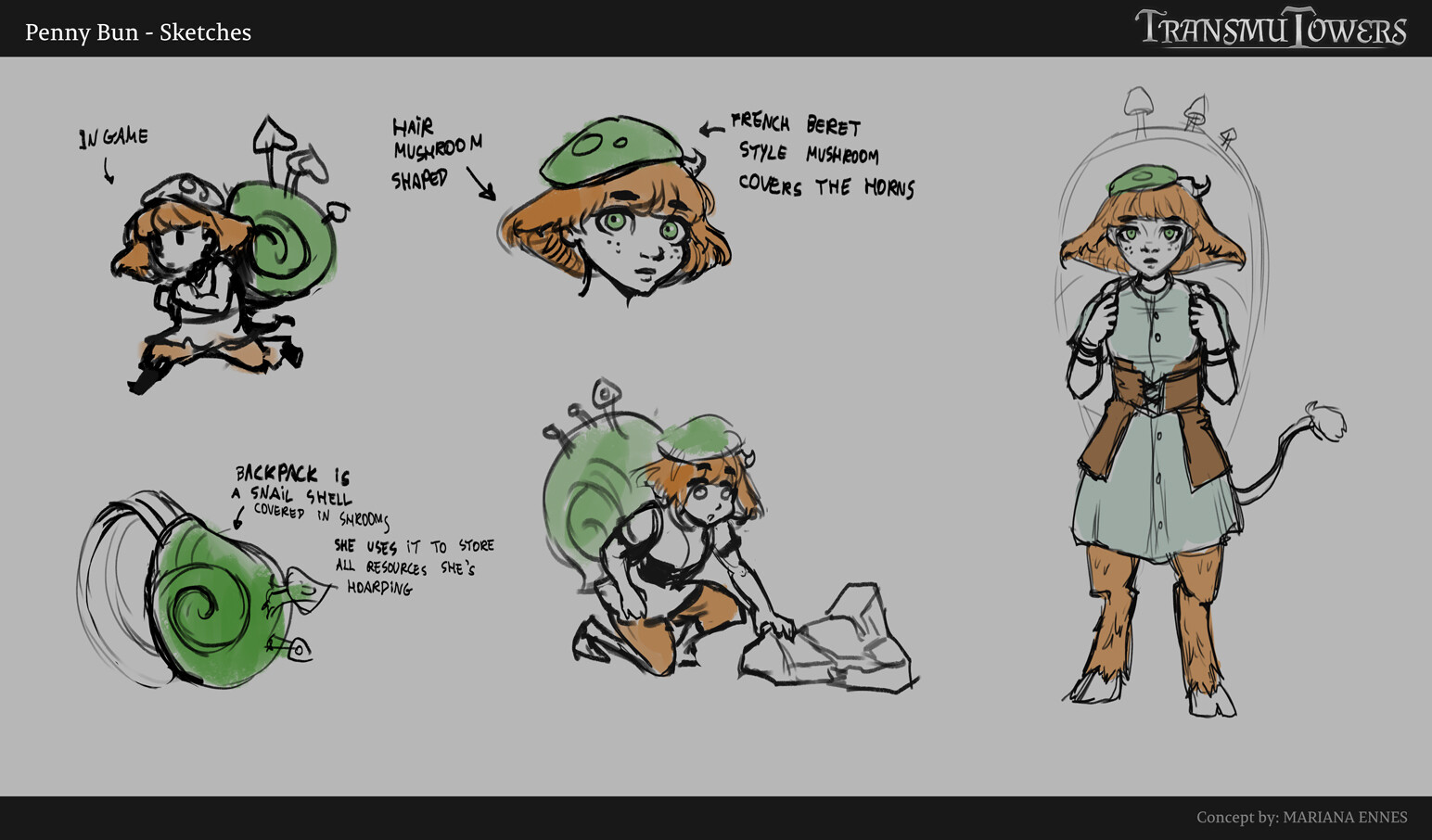 Character Concept art and early explorations