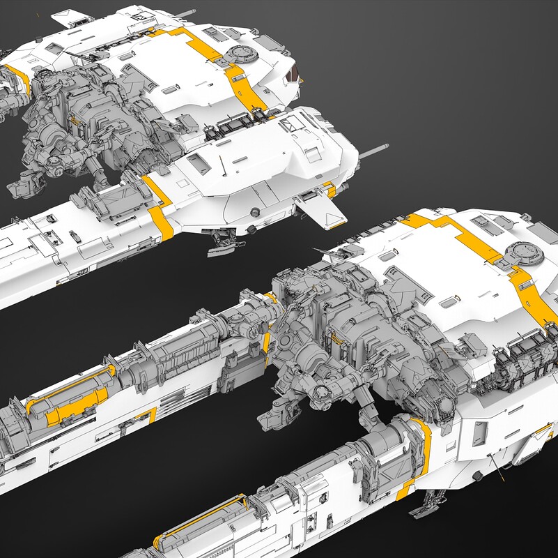 Project ICE - Science Scout and cargo vessel model