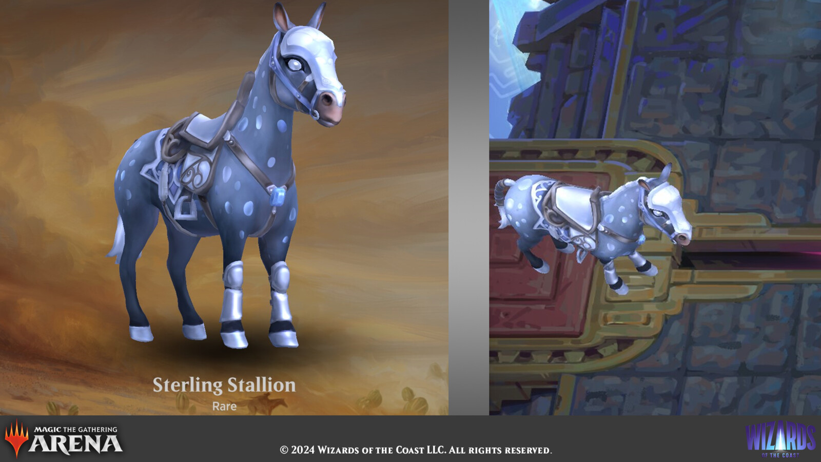 Select companion and game views for the Sterling Stallion